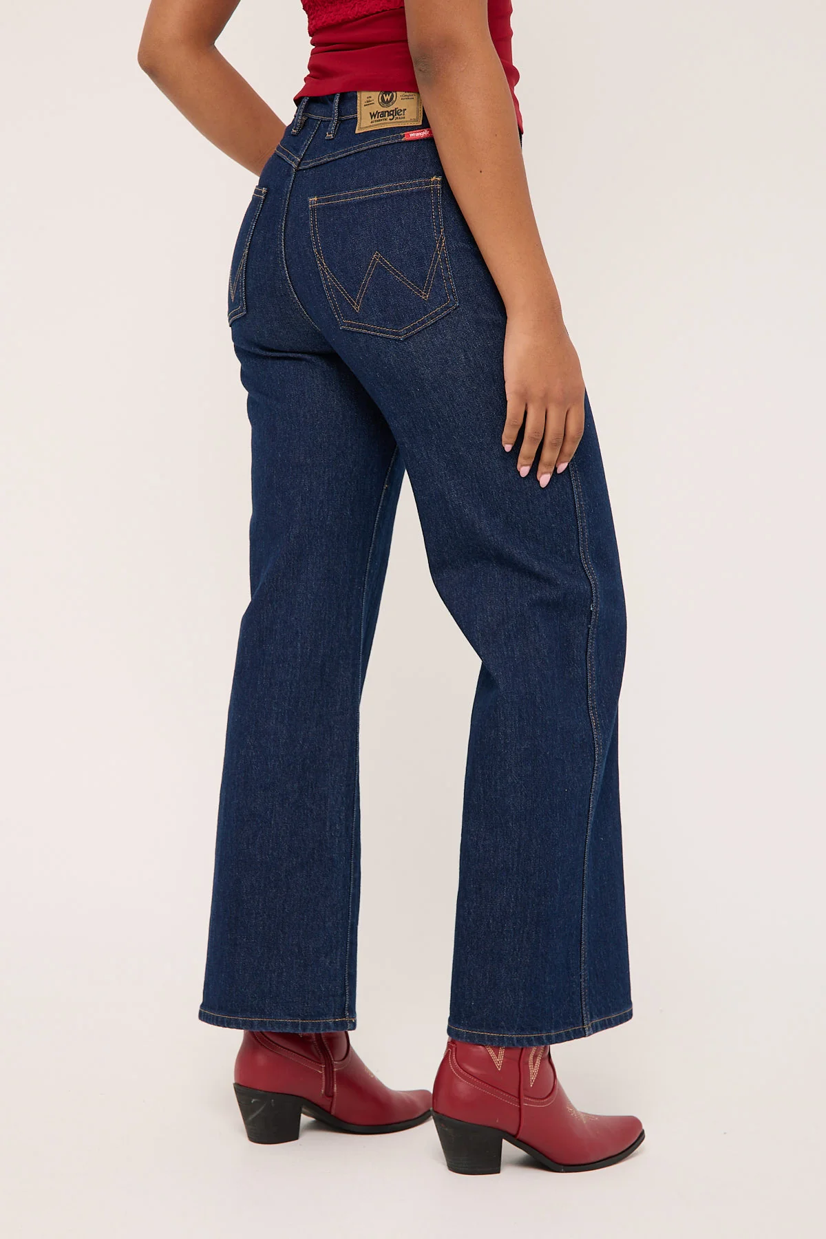 Wrangler Hi Bells Petite Jean Inkspot - Image 6
