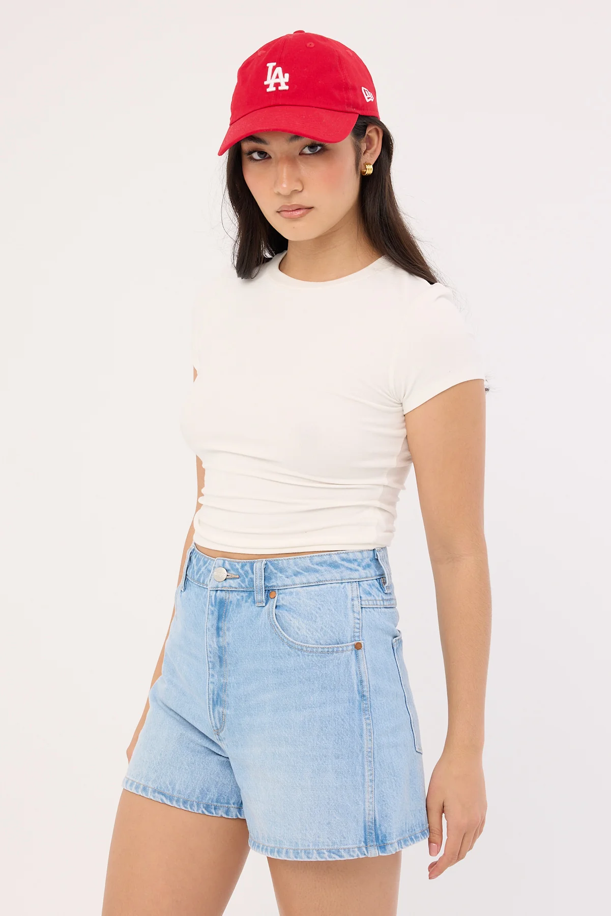 Wrangler Hi Bells Short Groove Blue - Image 4
