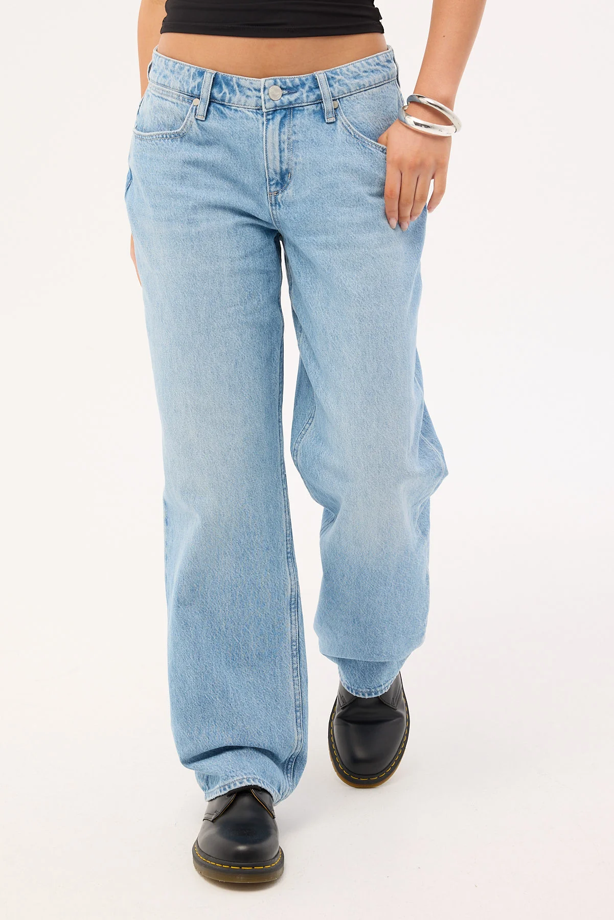 Wrangler Low Bella Baggy Jean Ocean Blue - Image 3