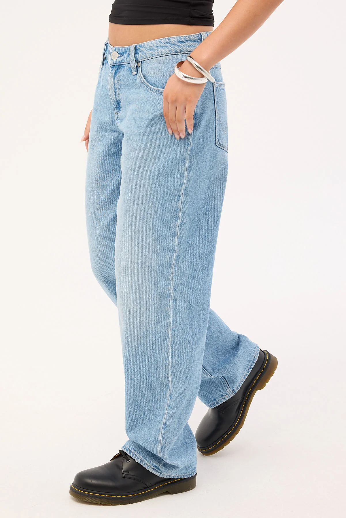 Wrangler Low Bella Baggy Jean Ocean Blue - Image 5