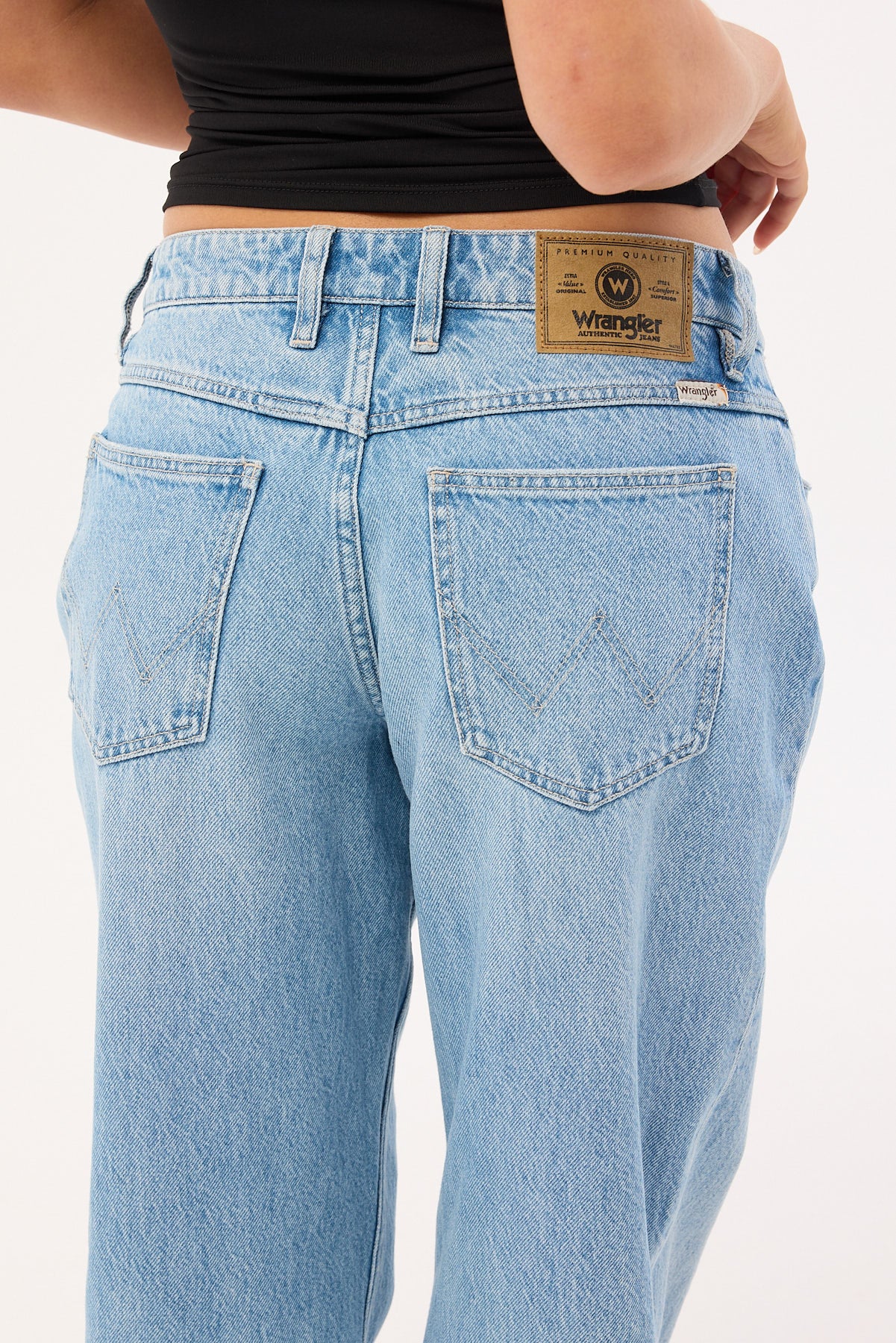 Wrangler Low Bella Baggy Jean Ocean Blue - Image 7