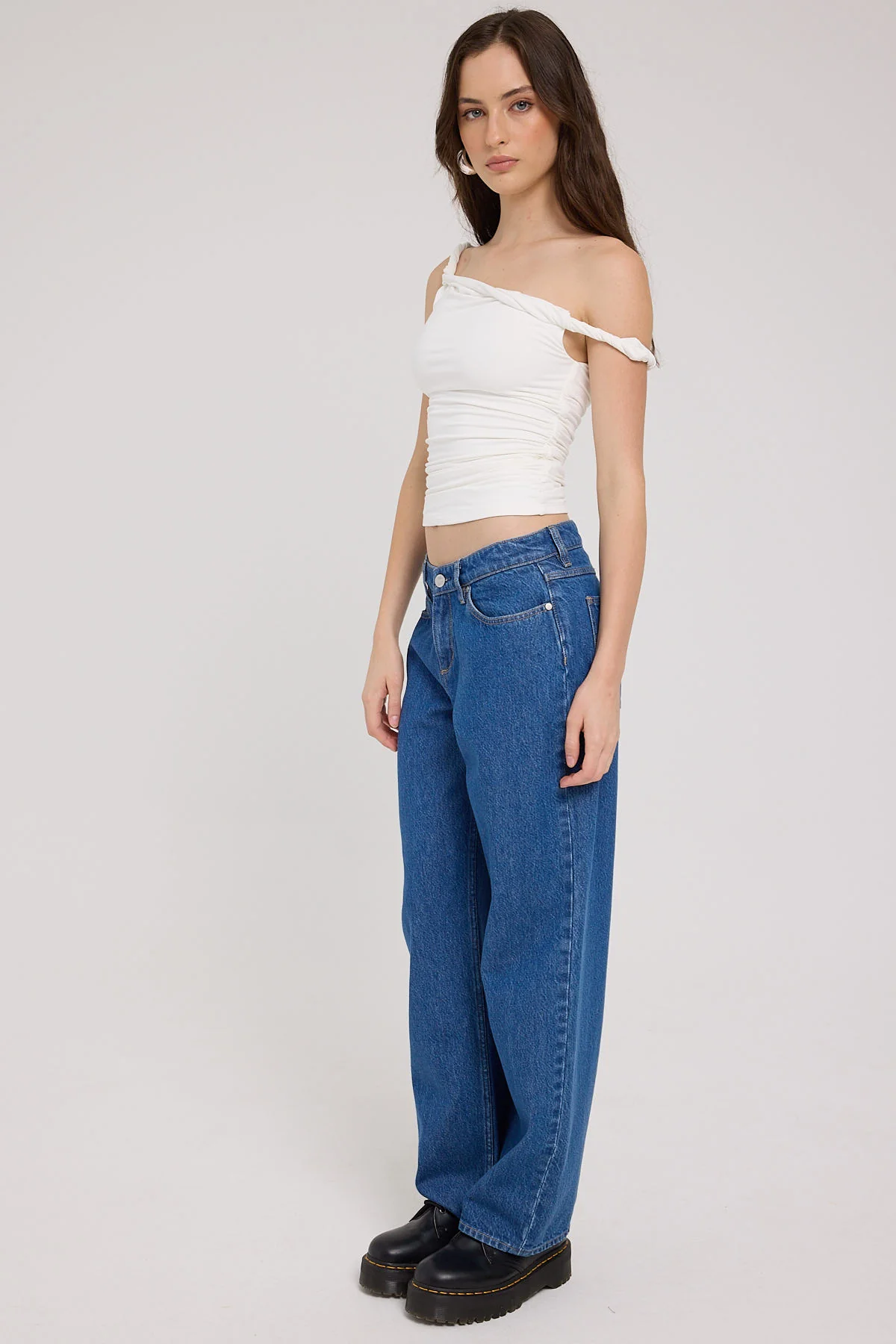Wrangler Low Rise Bella Baggy Jean Lush Blue - Image 2