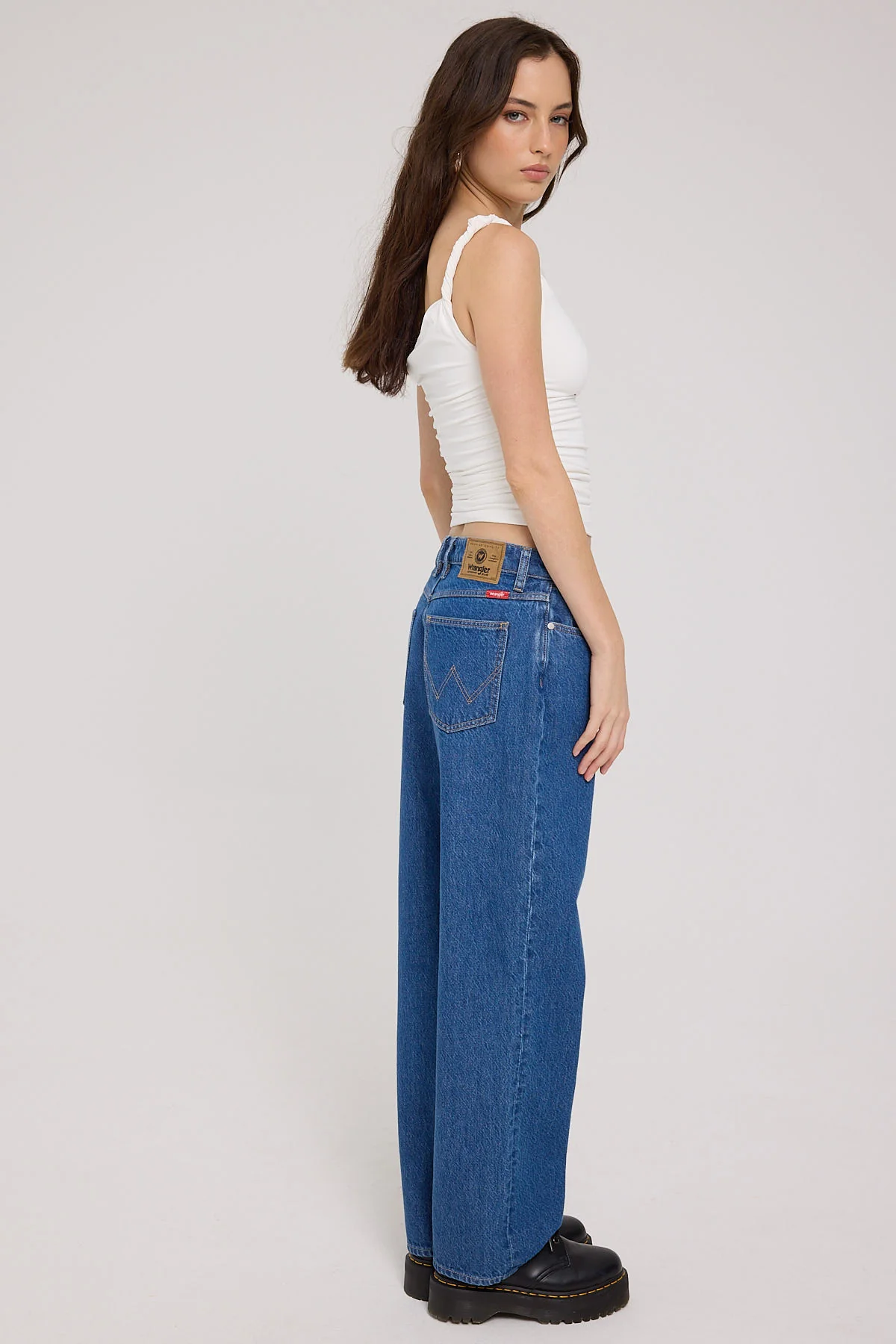 Wrangler Low Rise Bella Baggy Jean Lush Blue - Image 3