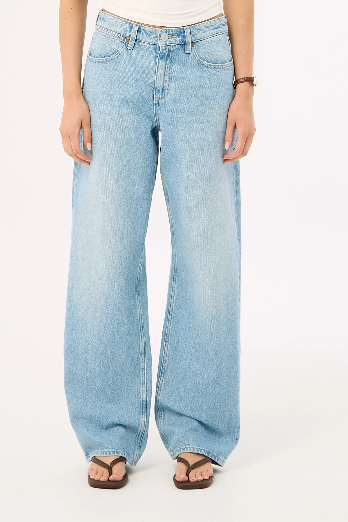 Wrangler Mid Bella Baggy Jean Groove Blue - Image 3