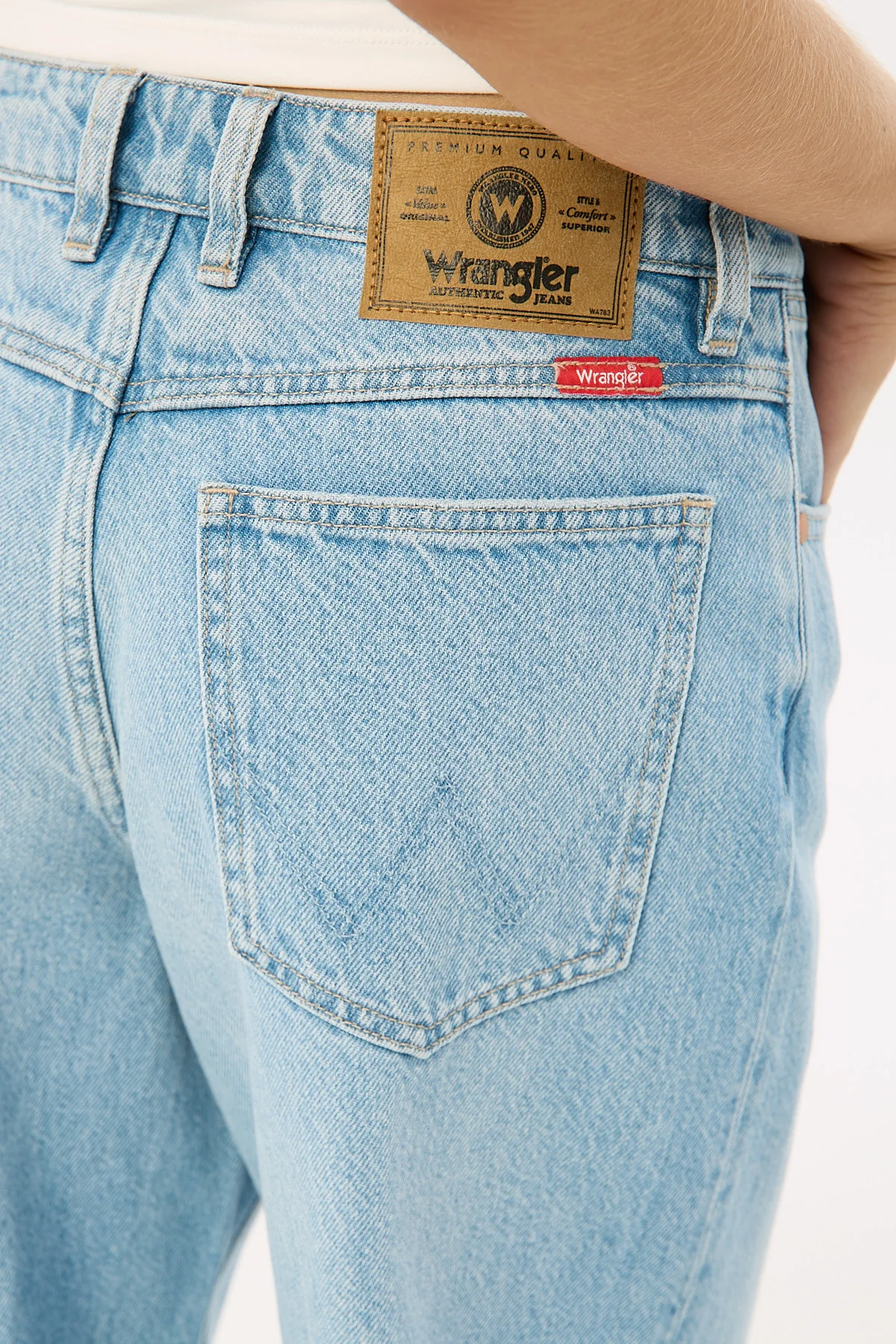 Wrangler Mid Bella Baggy Jean Groove Blue - Image 8