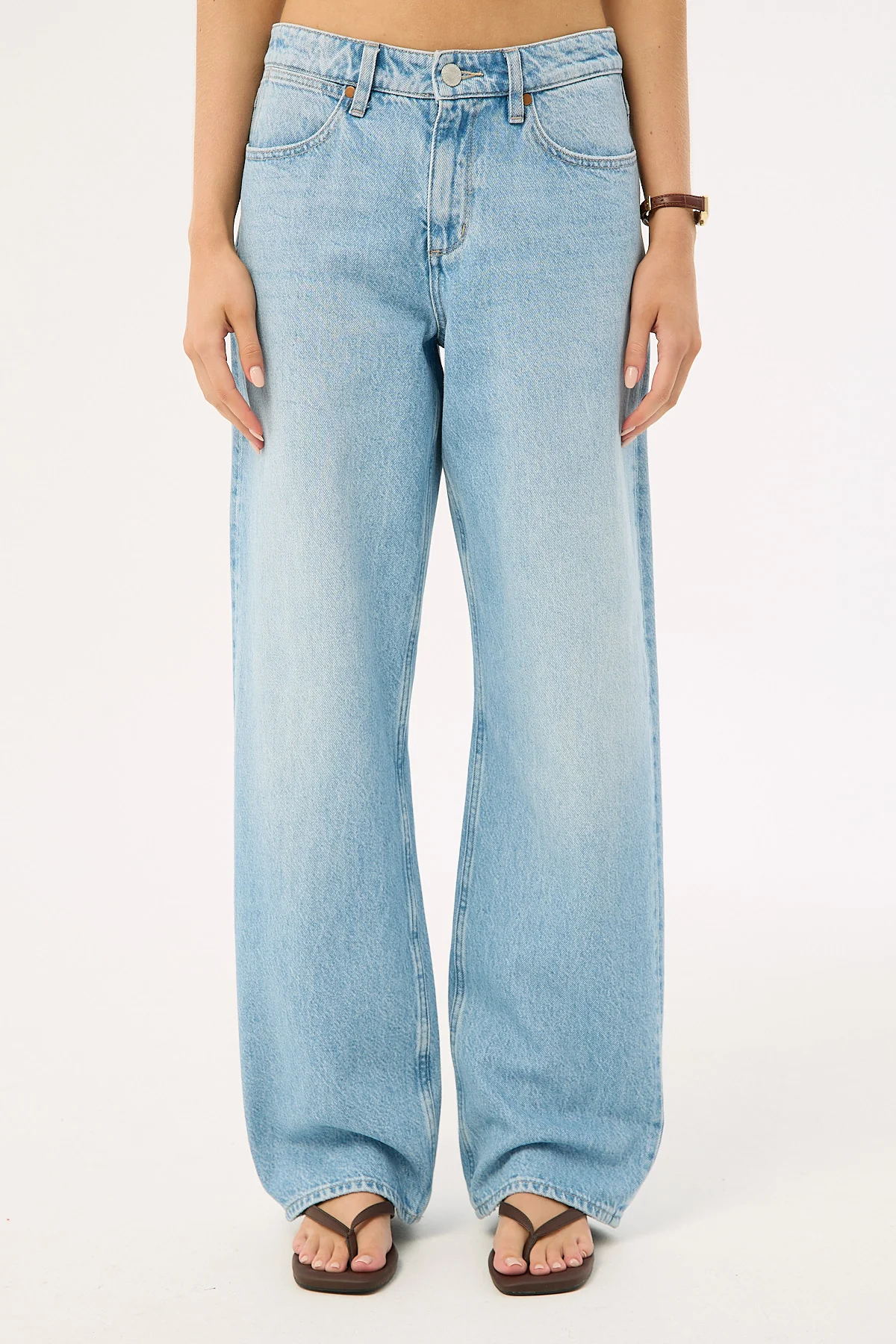 Wrangler Mid Bella Baggy Jean Groove Blue - Image 9