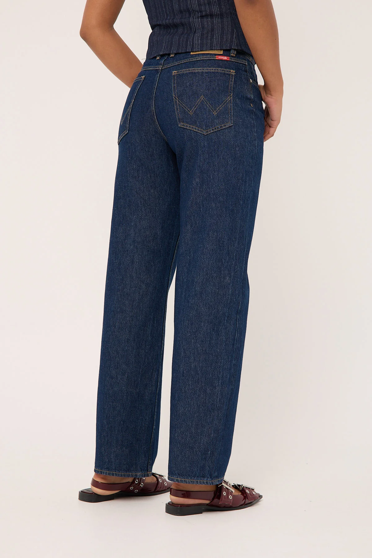 Wrangler Mid Bella Baggy Jean Inkspot - Image 6