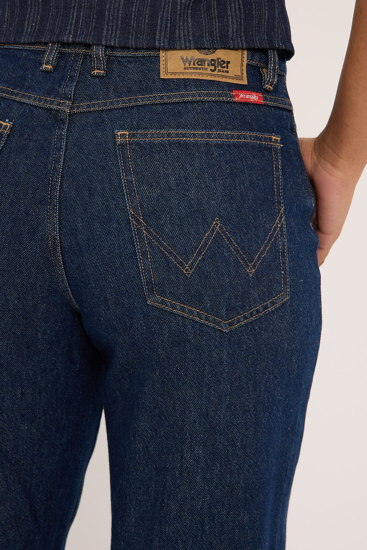 Wrangler Mid Bella Baggy Jean Inkspot - Image 7