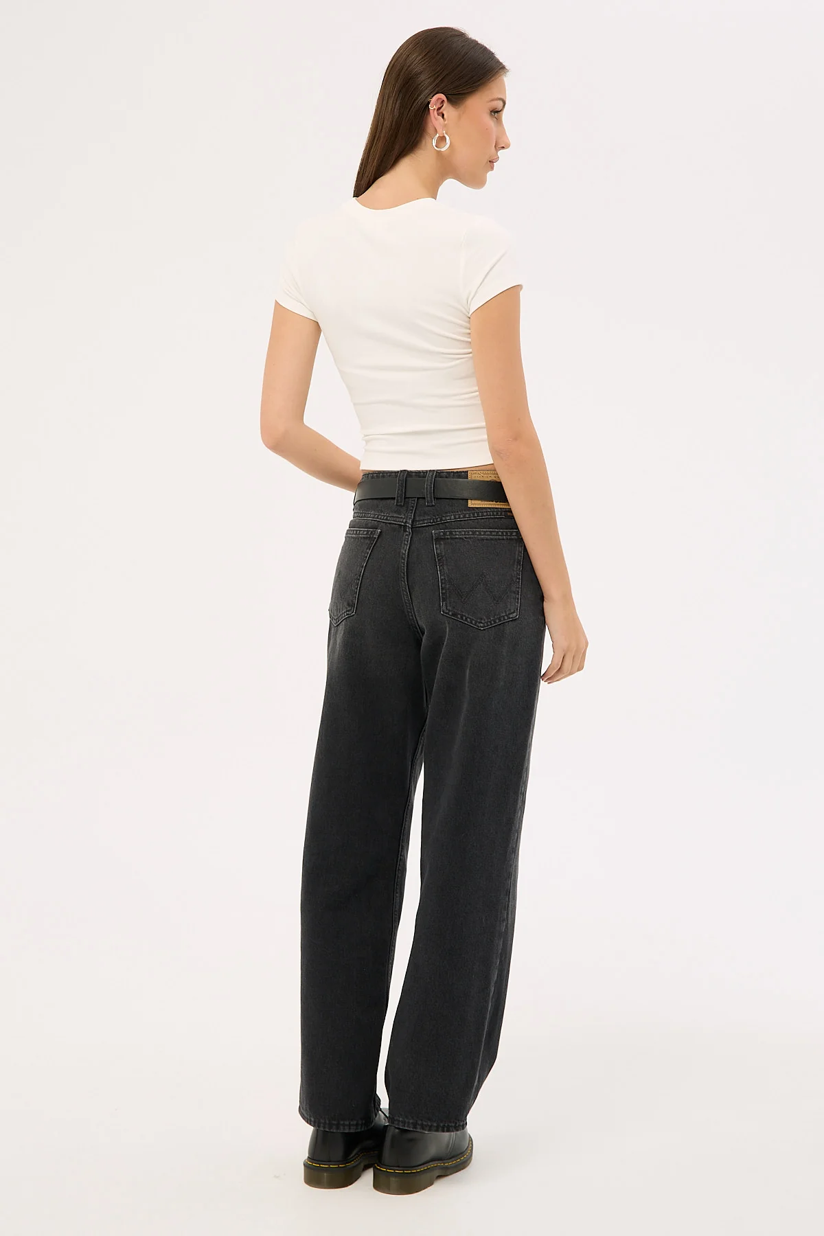 Wrangler Mid Bella Baggy Jean Sondered Black - Image 5