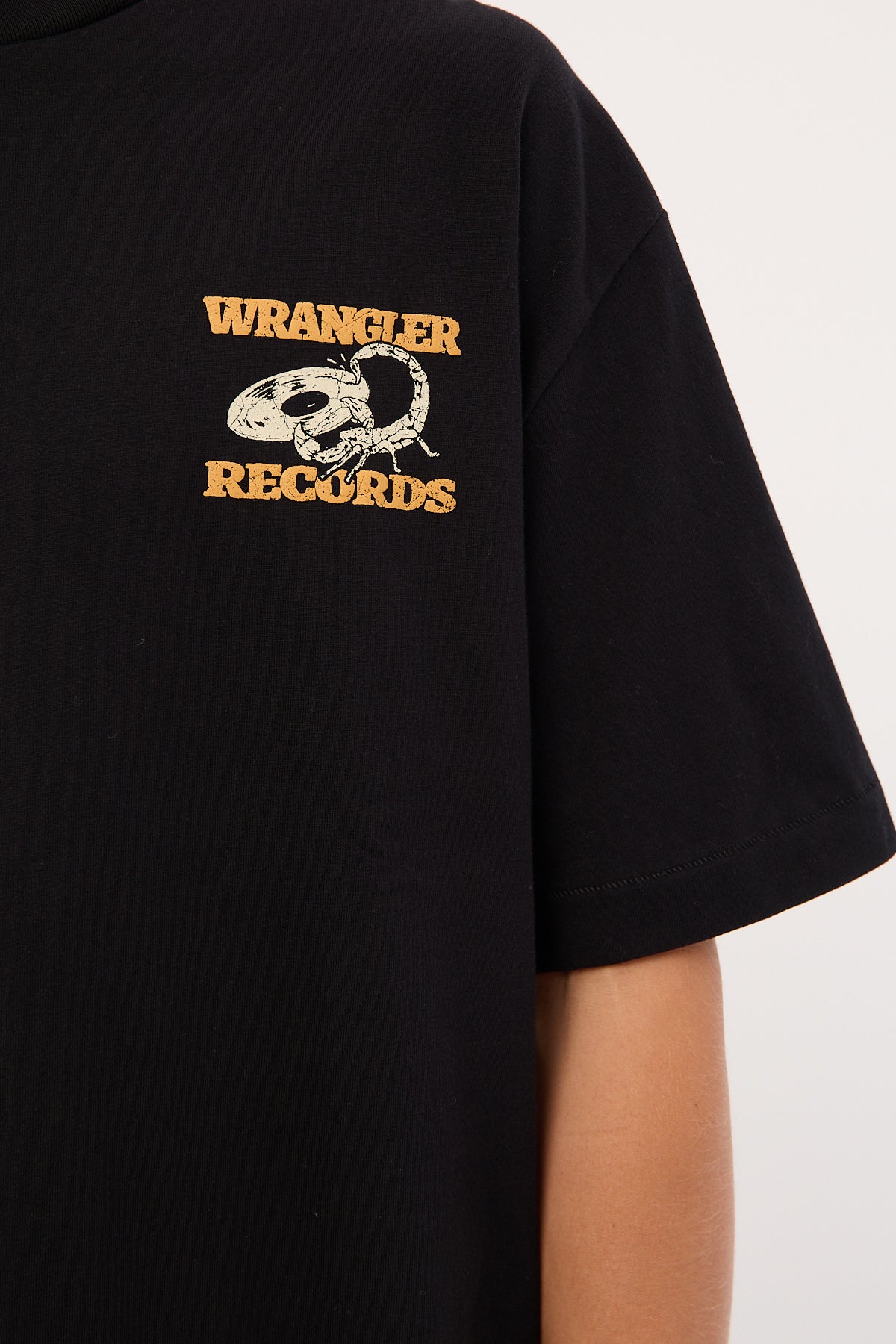 Wrangler Records Boxcar Tee Black - Image 6