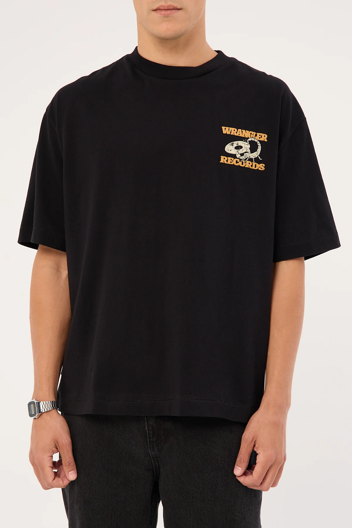 Wrangler Records Boxcar Tee Black - Image 7
