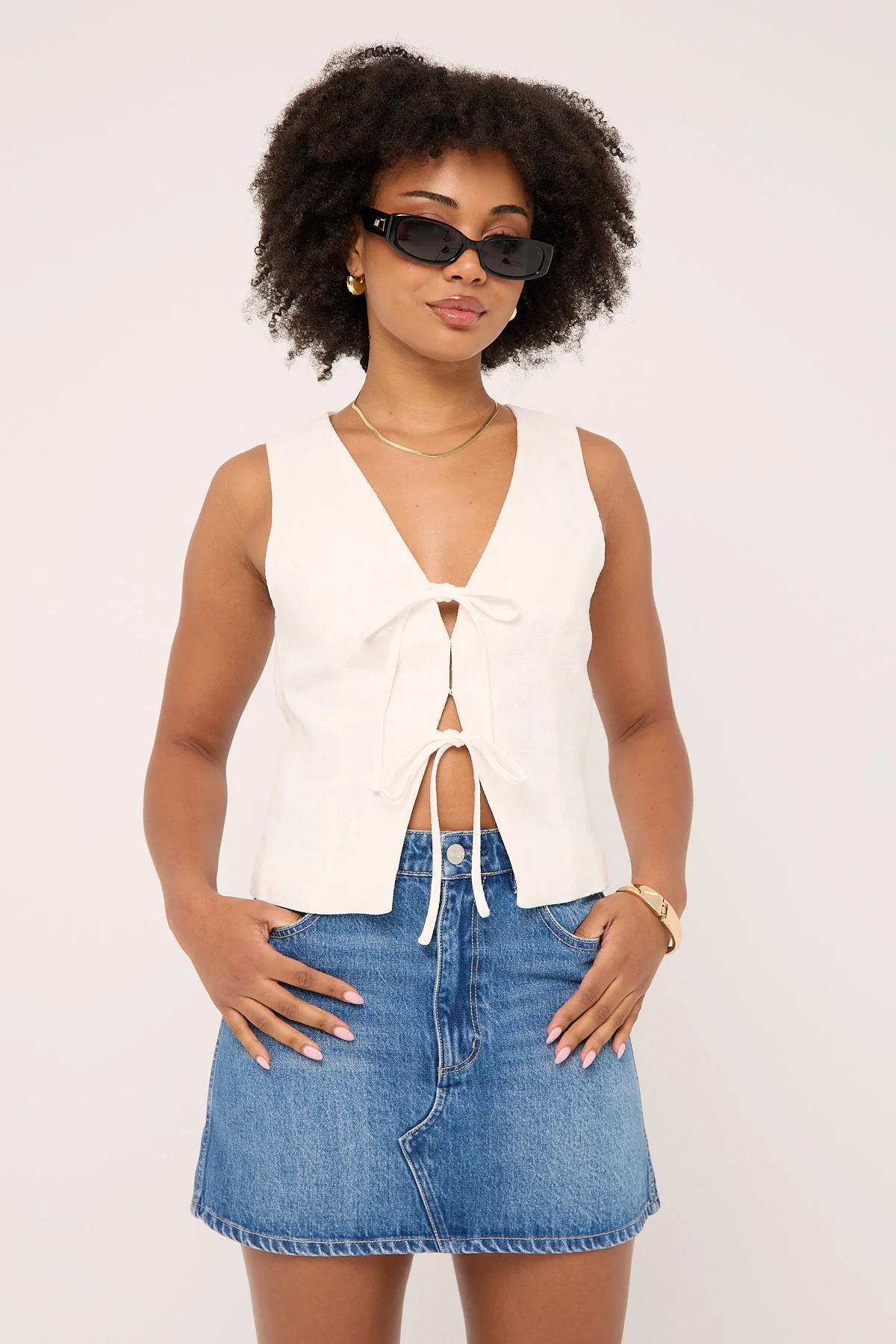 Wrangler Repair Mini Denim Skirt Mid Days Indigo - Image 3