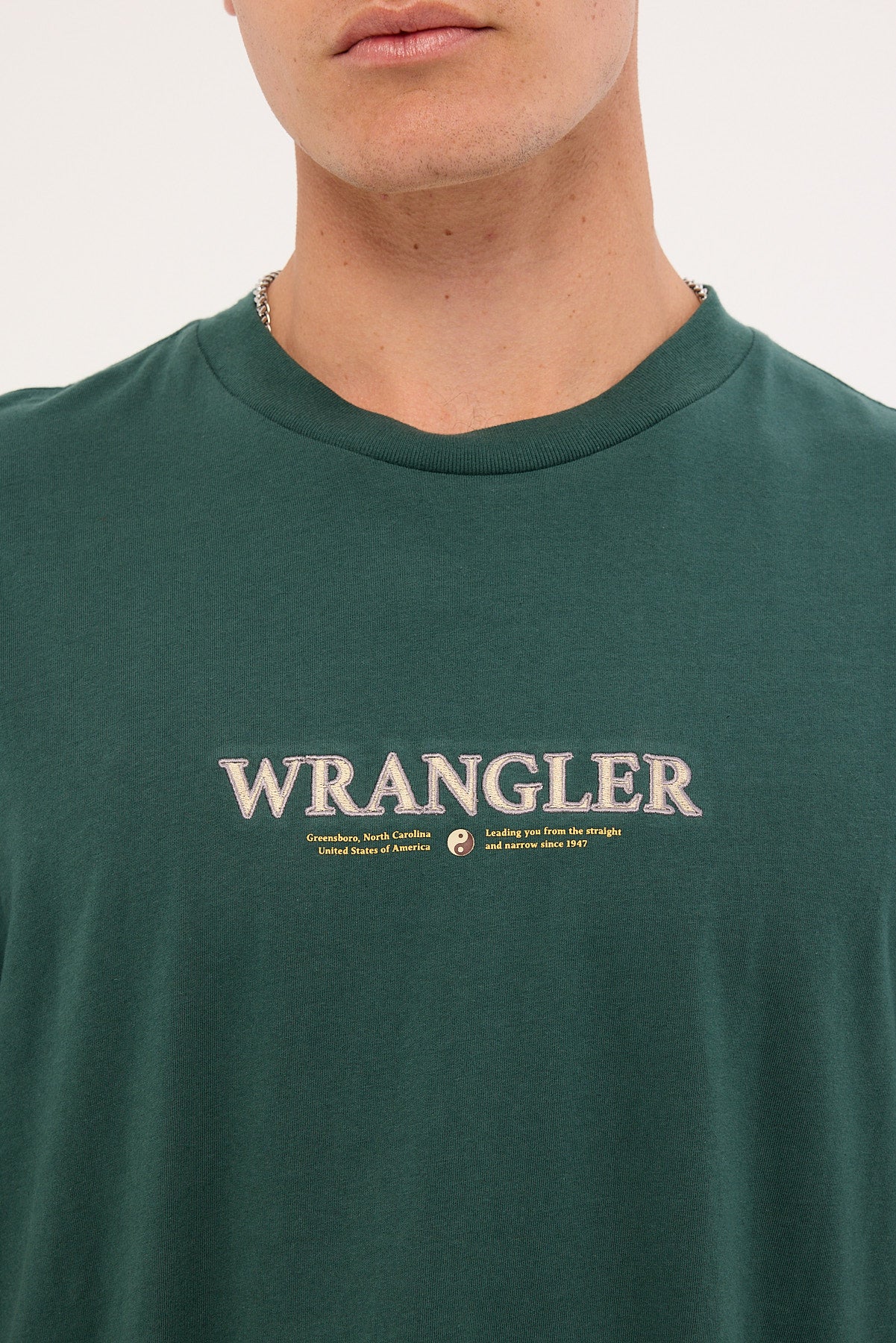 Wrangler Revival Slacker Tee Dark Pine - Image 3
