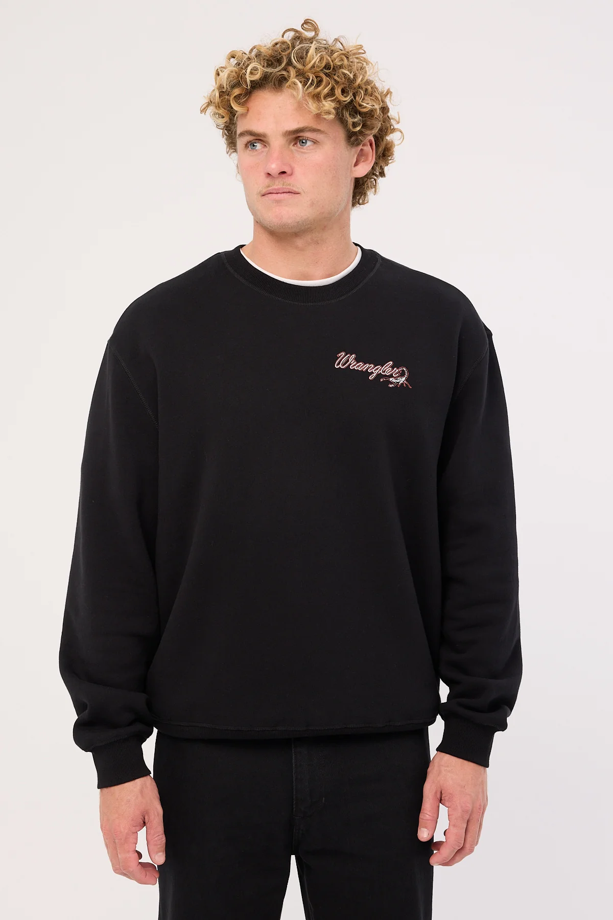 Wrangler Stinger Slouch Sweat Black - Image 3