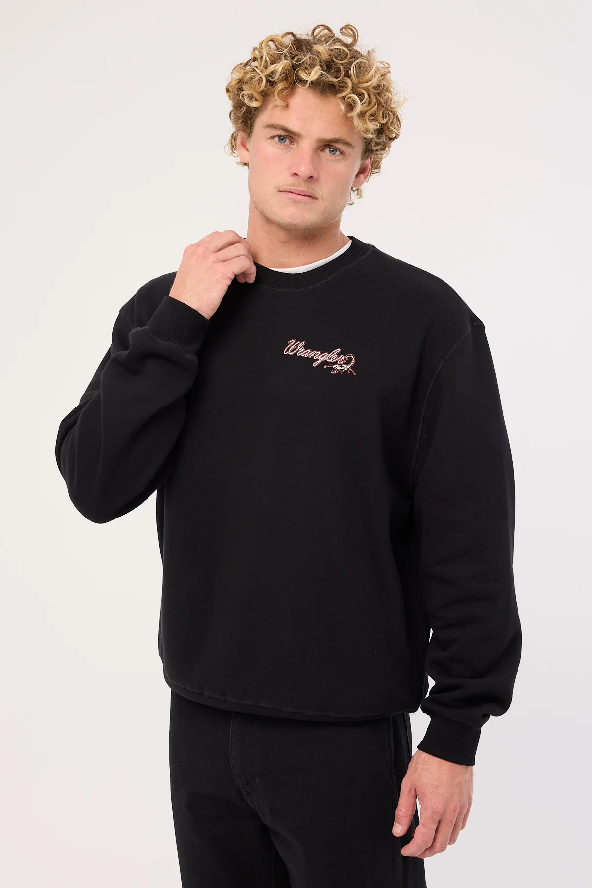 Wrangler Stinger Slouch Sweat Black - Image 5