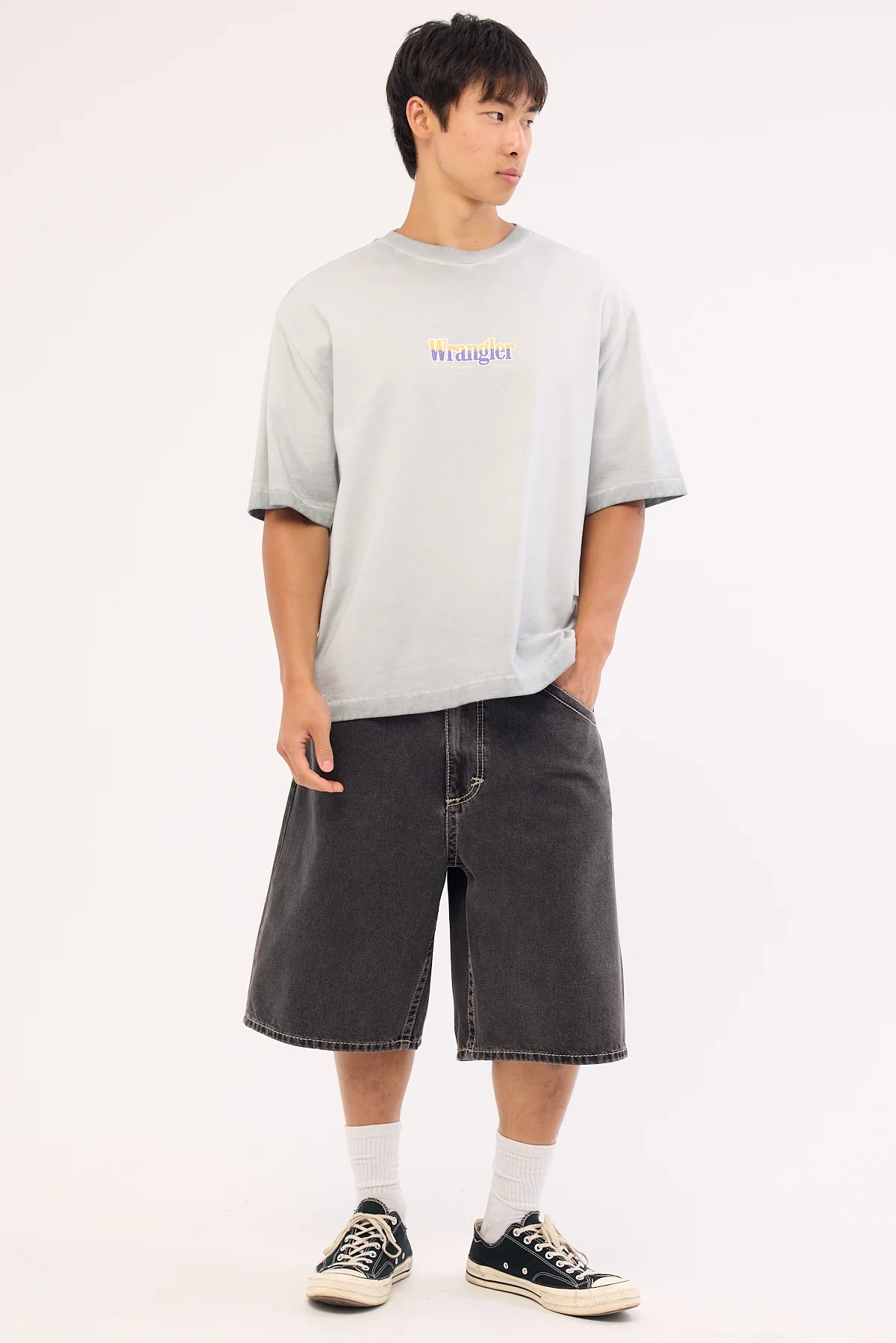 Wrangler Zero Boxcar Tee Bluestone - Image 2