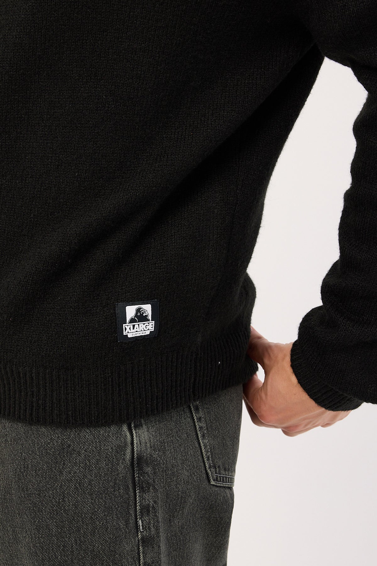 Xlarge 91 Star Knit Sweater Black - Image 4