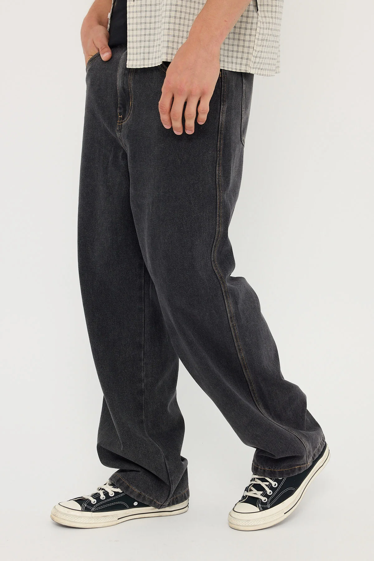 Xlarge Baggy Bull Denim 91 Jean Washed Black - Image 4