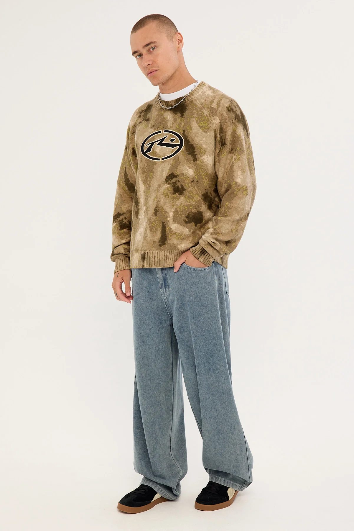 Xlarge Baggy Bull Denim 91 Pant Vintage Blue Pink - Image 4