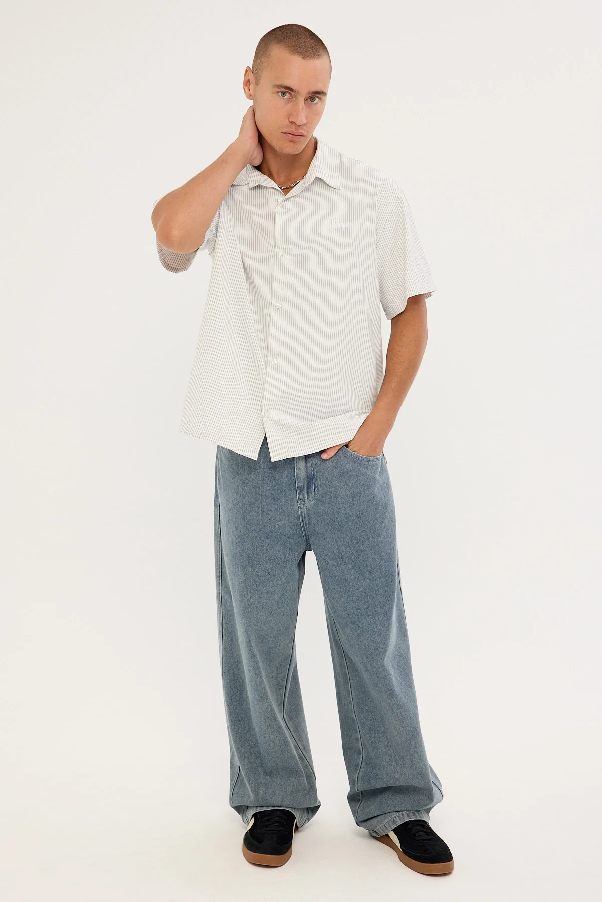 Xlarge Baggy Bull Denim 91 Pant Vintage Blue Pink - Image 7