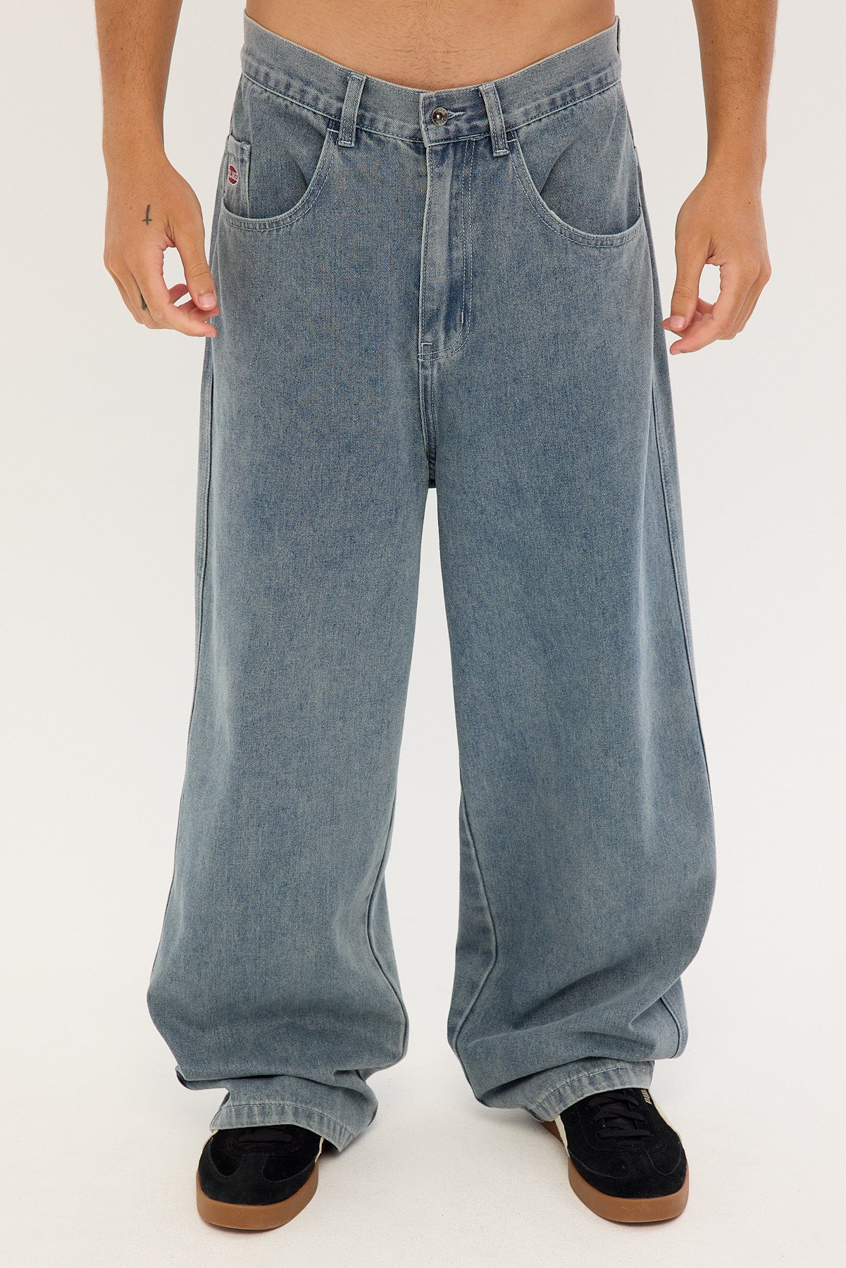 Xlarge Baggy Bull Denim 91 Pant Vintage Blue Pink - Image 8