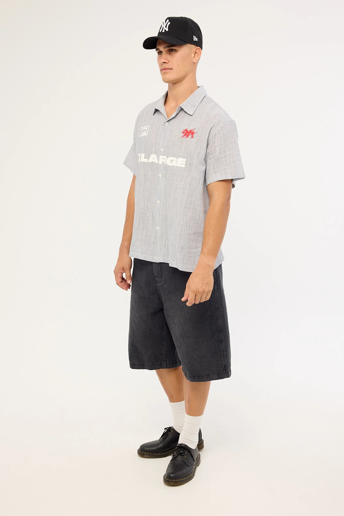 Xlarge Baggy Bull Denim 91 Short Faded Black - Image 4
