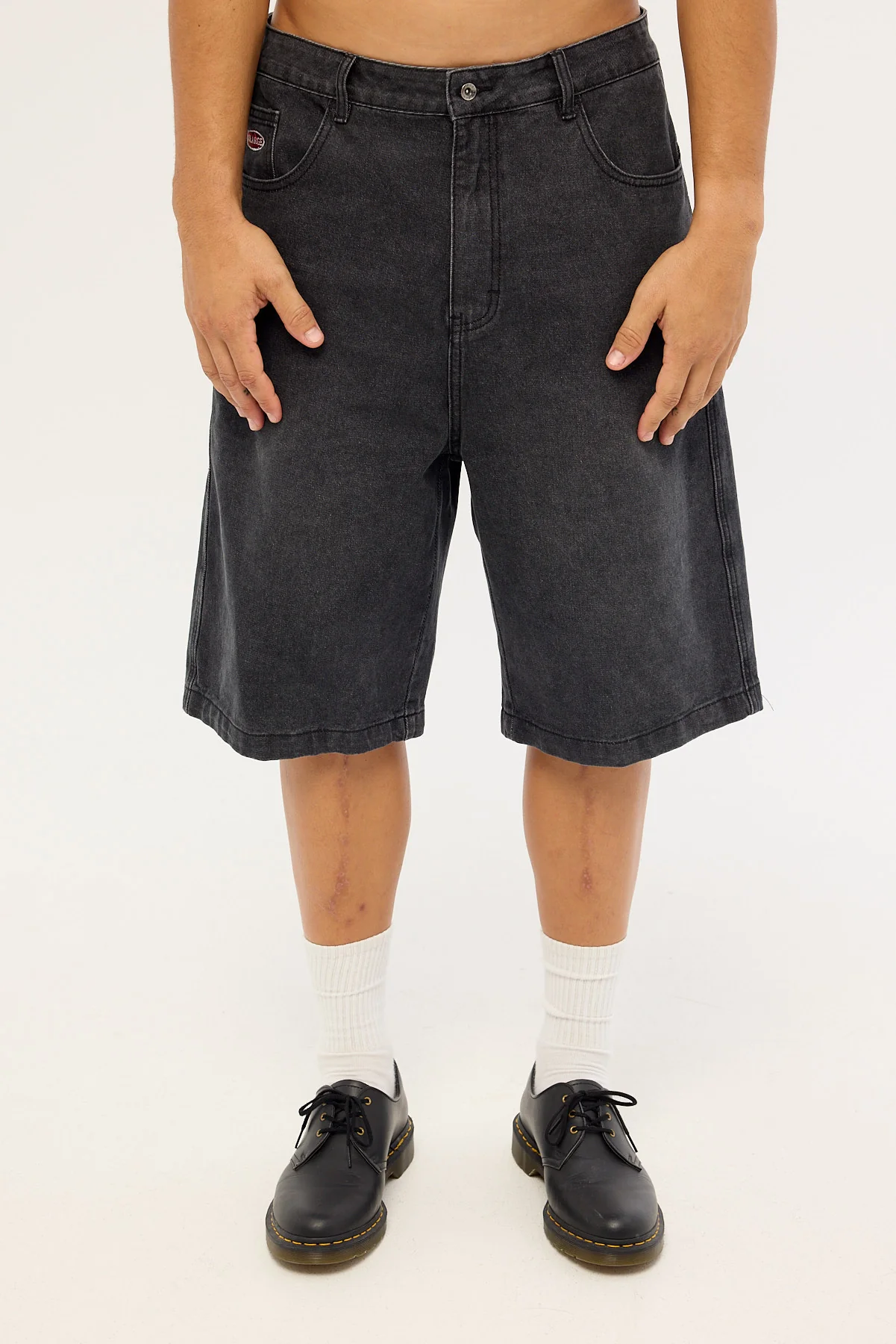 Xlarge Baggy Bull Denim 91 Short Faded Black - Image 7