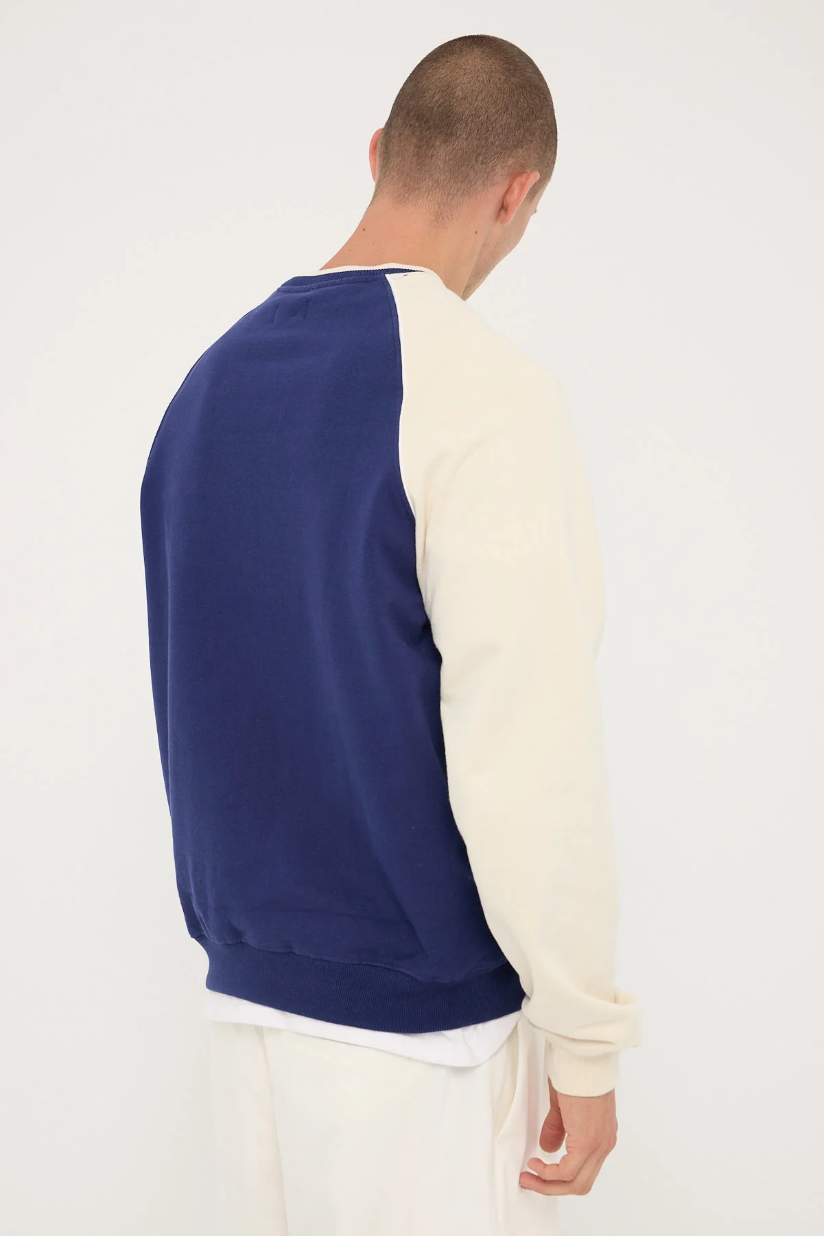 Xlarge Baseball Raglan Crew Navy - Image 4