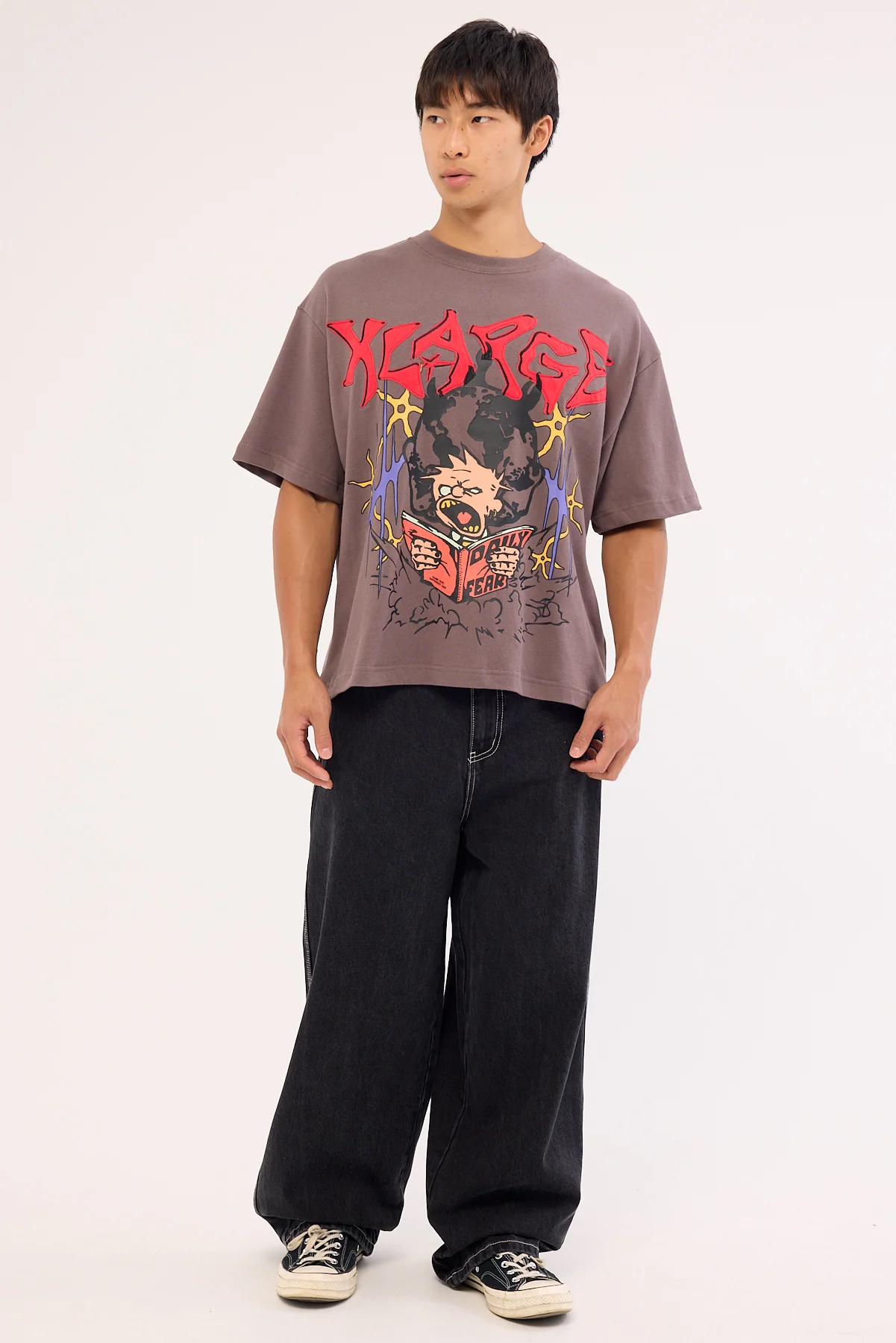Xlarge Daily Gorilla Fit SS Tee Pigment Mocha - Image 3
