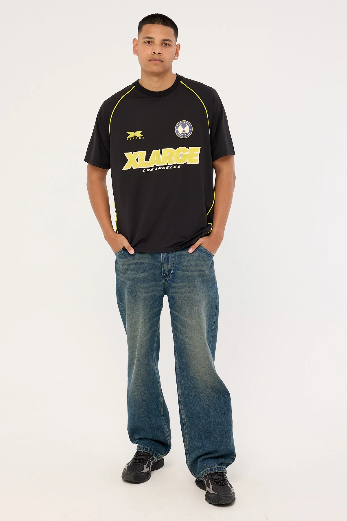 Xlarge Football SS Jersey Black - Image 3