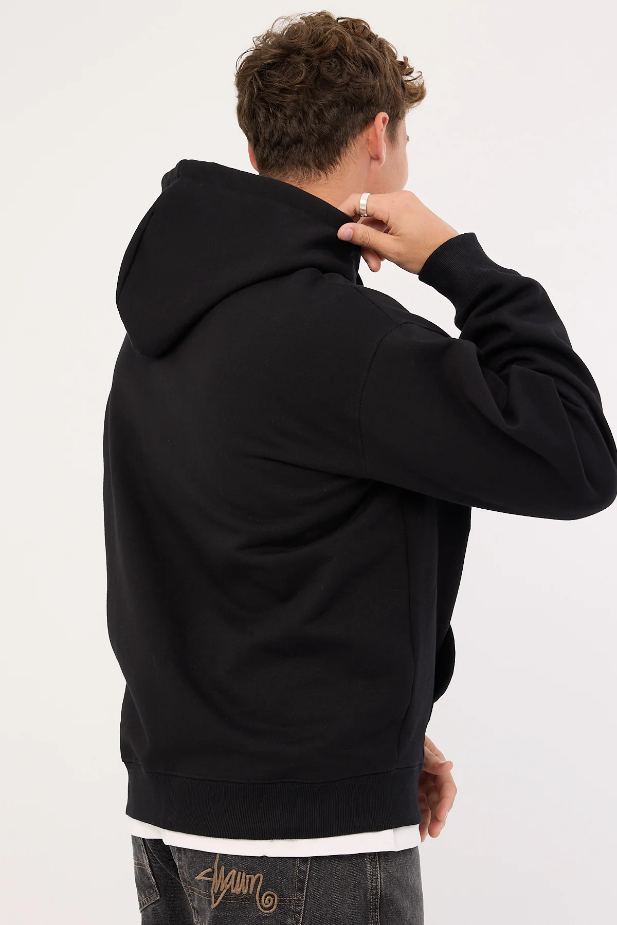 Xlarge LA Star Zip Thru Hood Black - Image 7