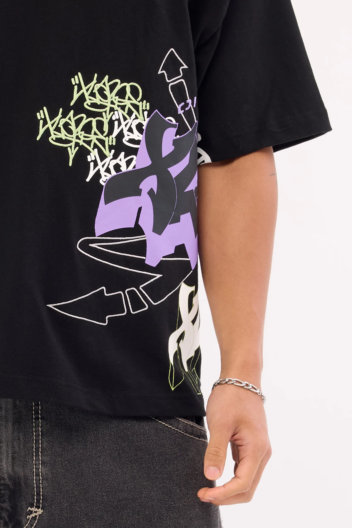 Xlarge Layers Gorilla Fit SS Tee Solid Black - Image 3