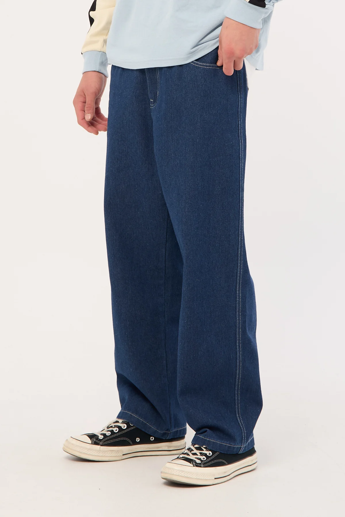 Xlarge Mark Bull Denim 91 Pant Raw Indigo - Image 7