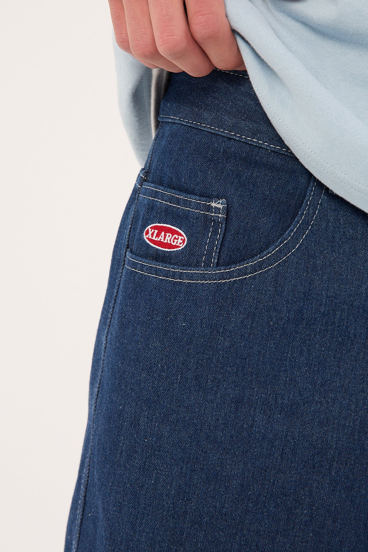 Xlarge Mark Bull Denim 91 Pant Raw Indigo - Image 9