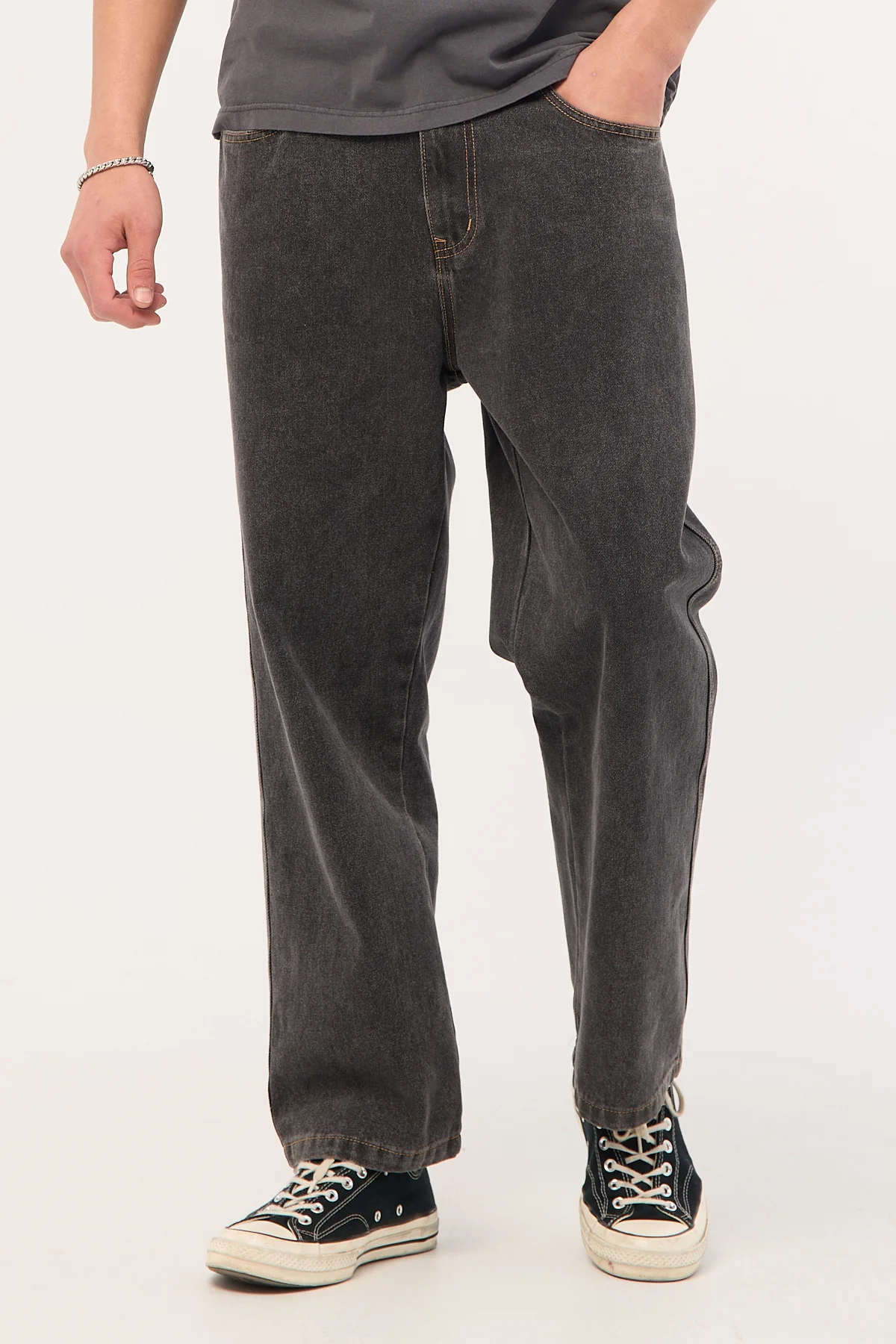 Xlarge Mark Bull Denim 91 Pant Washed Black - Image 3
