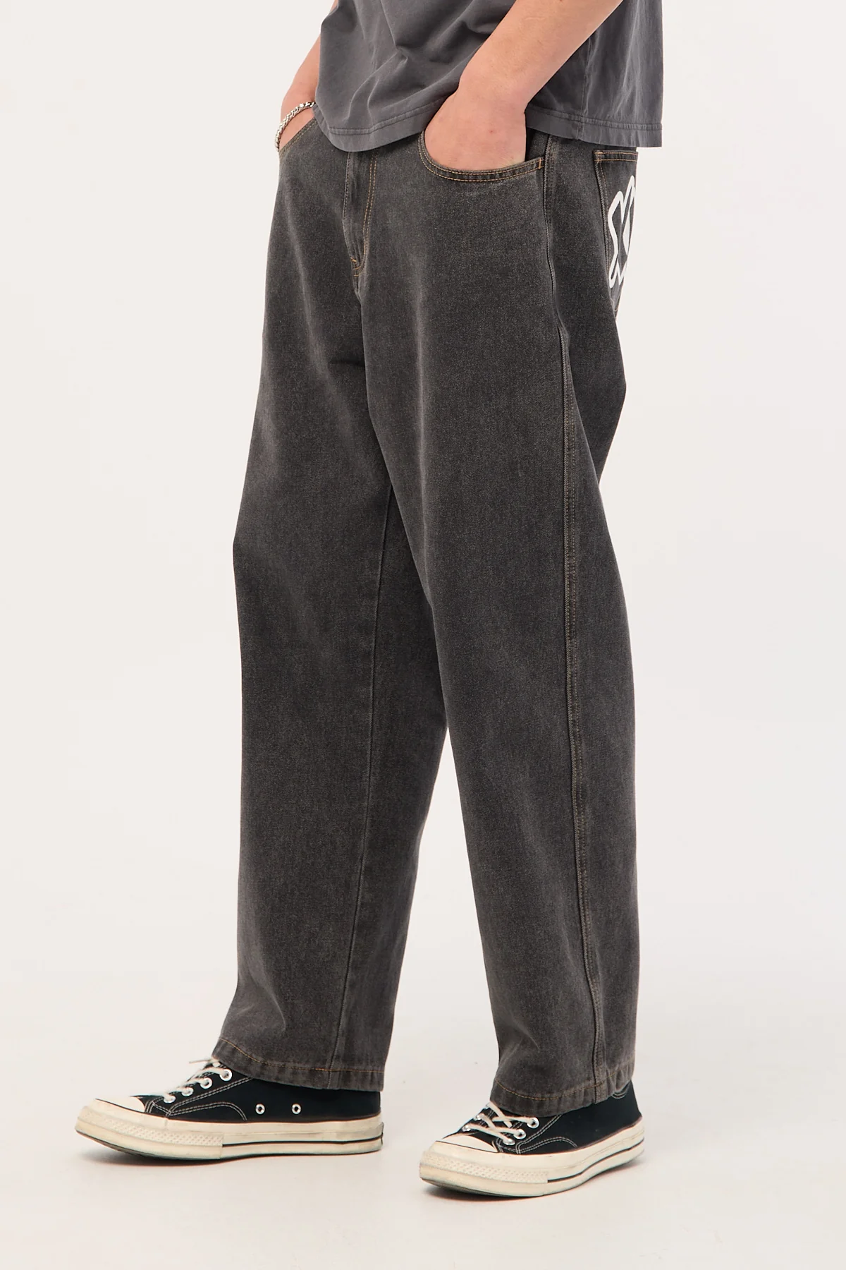 Xlarge Mark Bull Denim 91 Pant Washed Black - Image 5