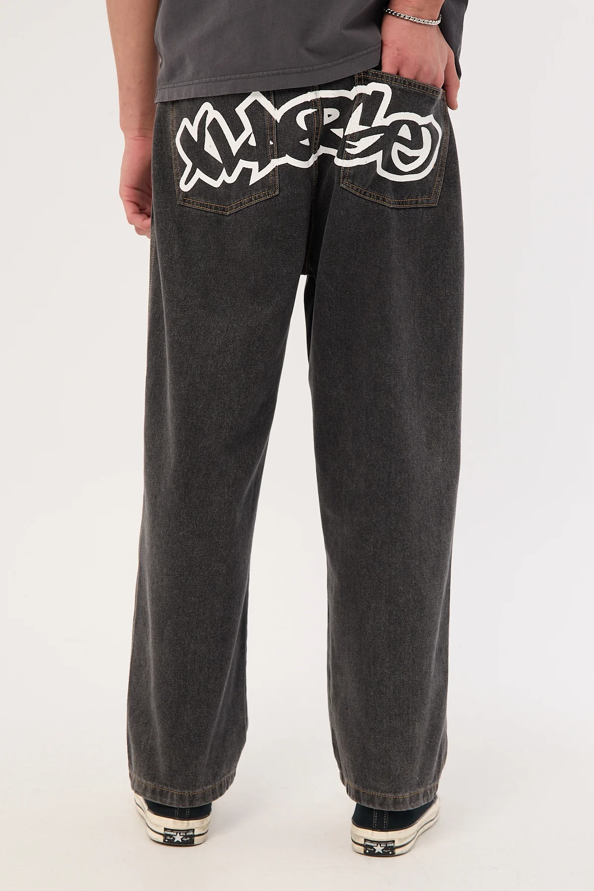 Xlarge Mark Bull Denim 91 Pant Washed Black - Image 6