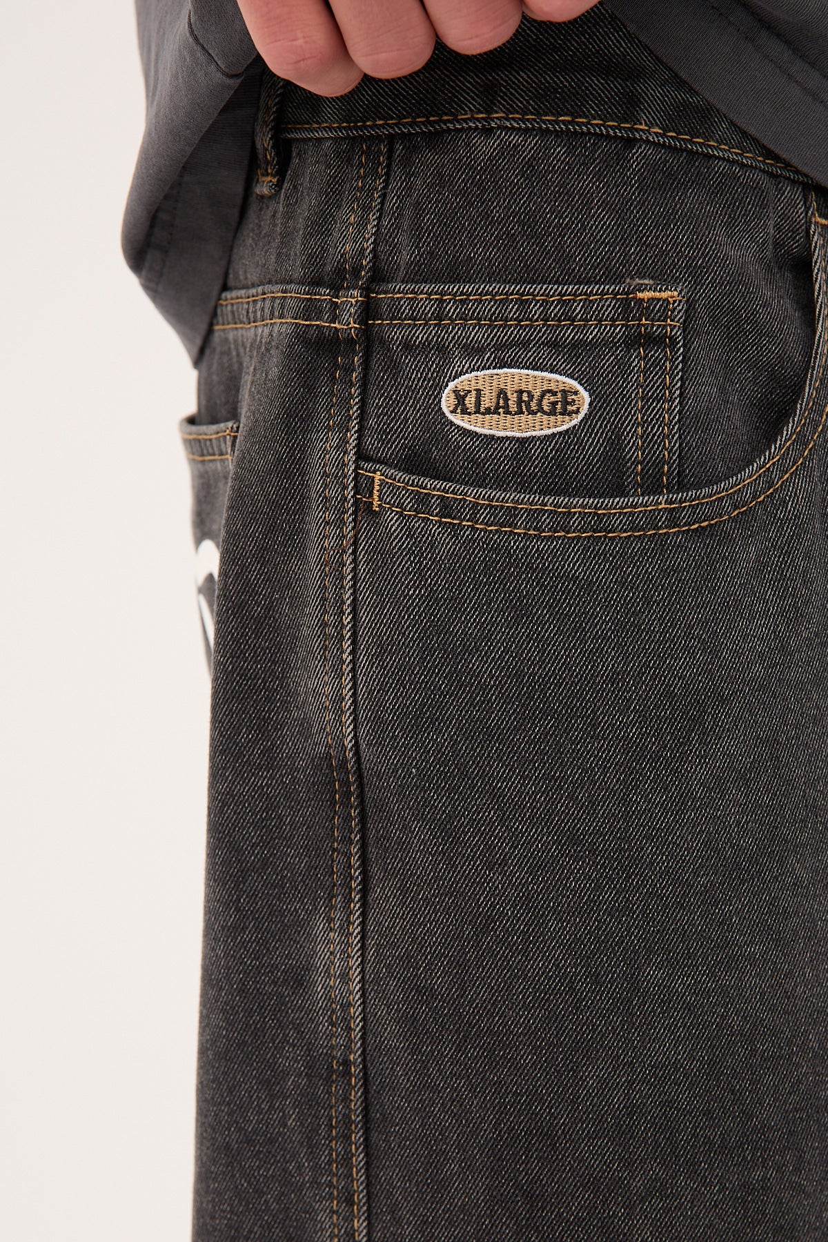 Xlarge Mark Bull Denim 91 Pant Washed Black - Image 7