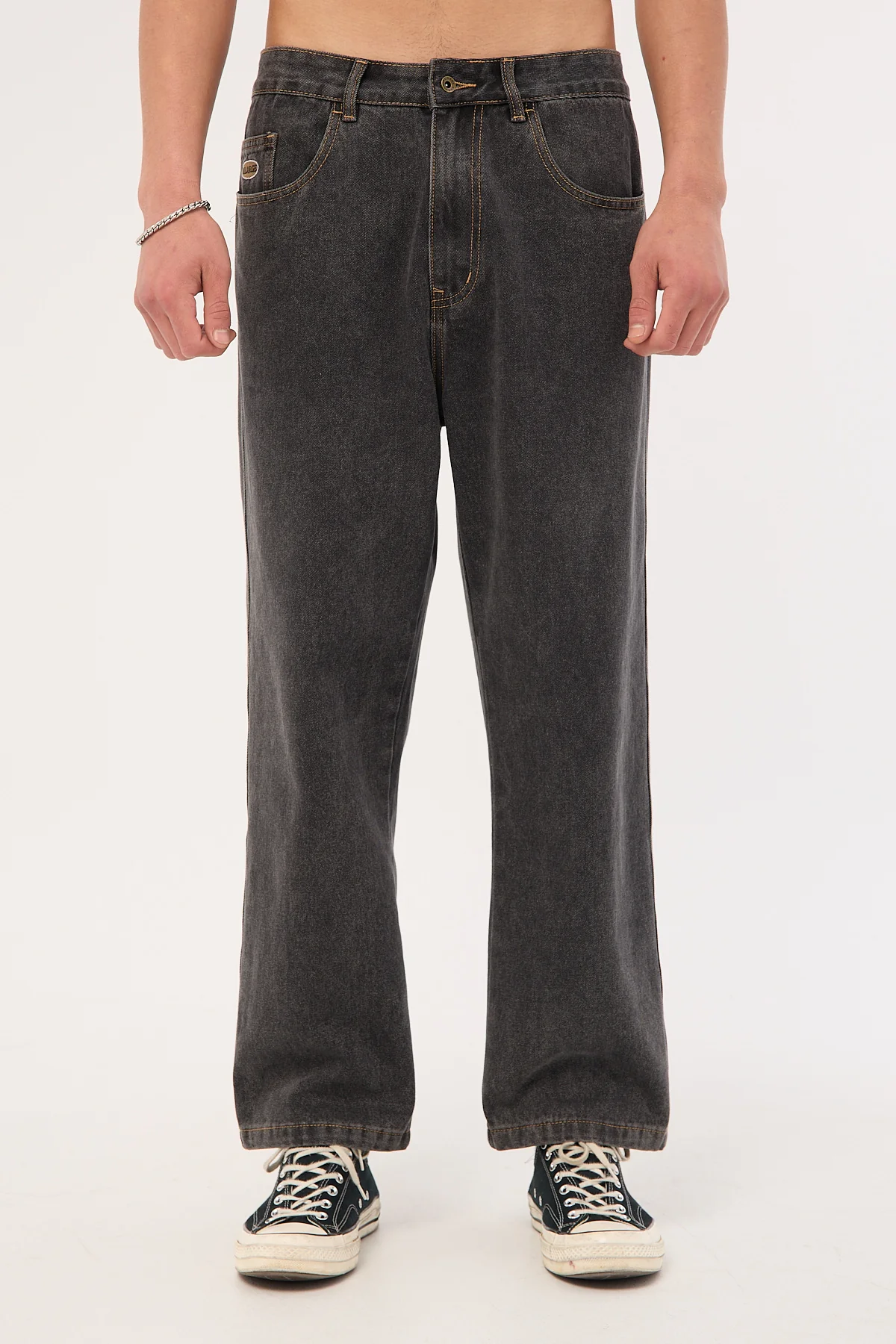 Xlarge Mark Bull Denim 91 Pant Washed Black - Image 8