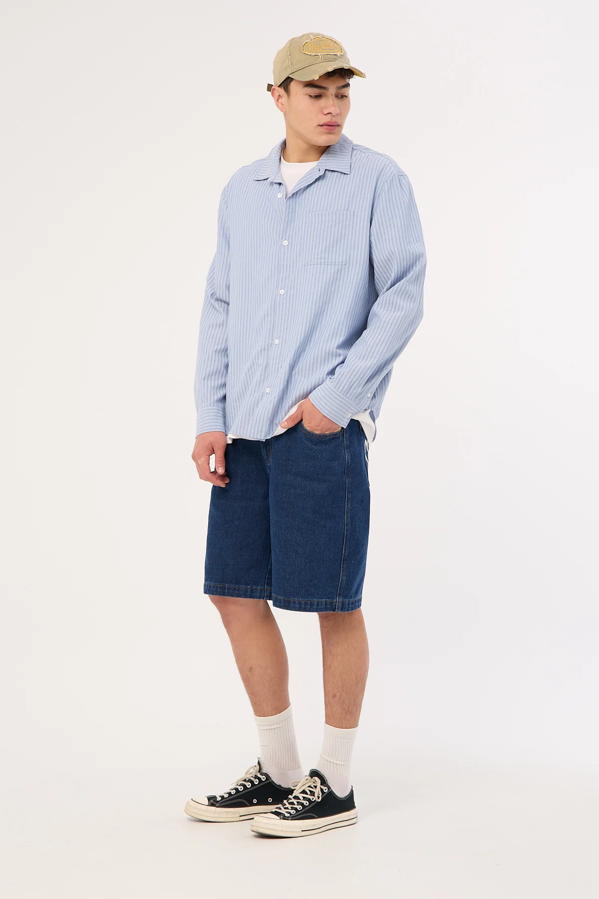 Xlarge Mark Bull Denim 91 Short Raw Indigo - Image 4