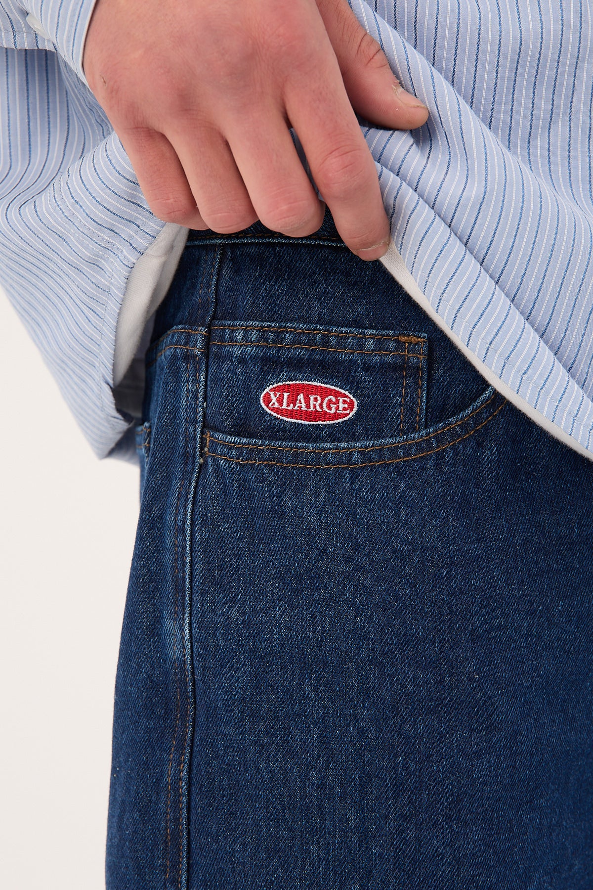 Xlarge Mark Bull Denim 91 Short Raw Indigo - Image 7