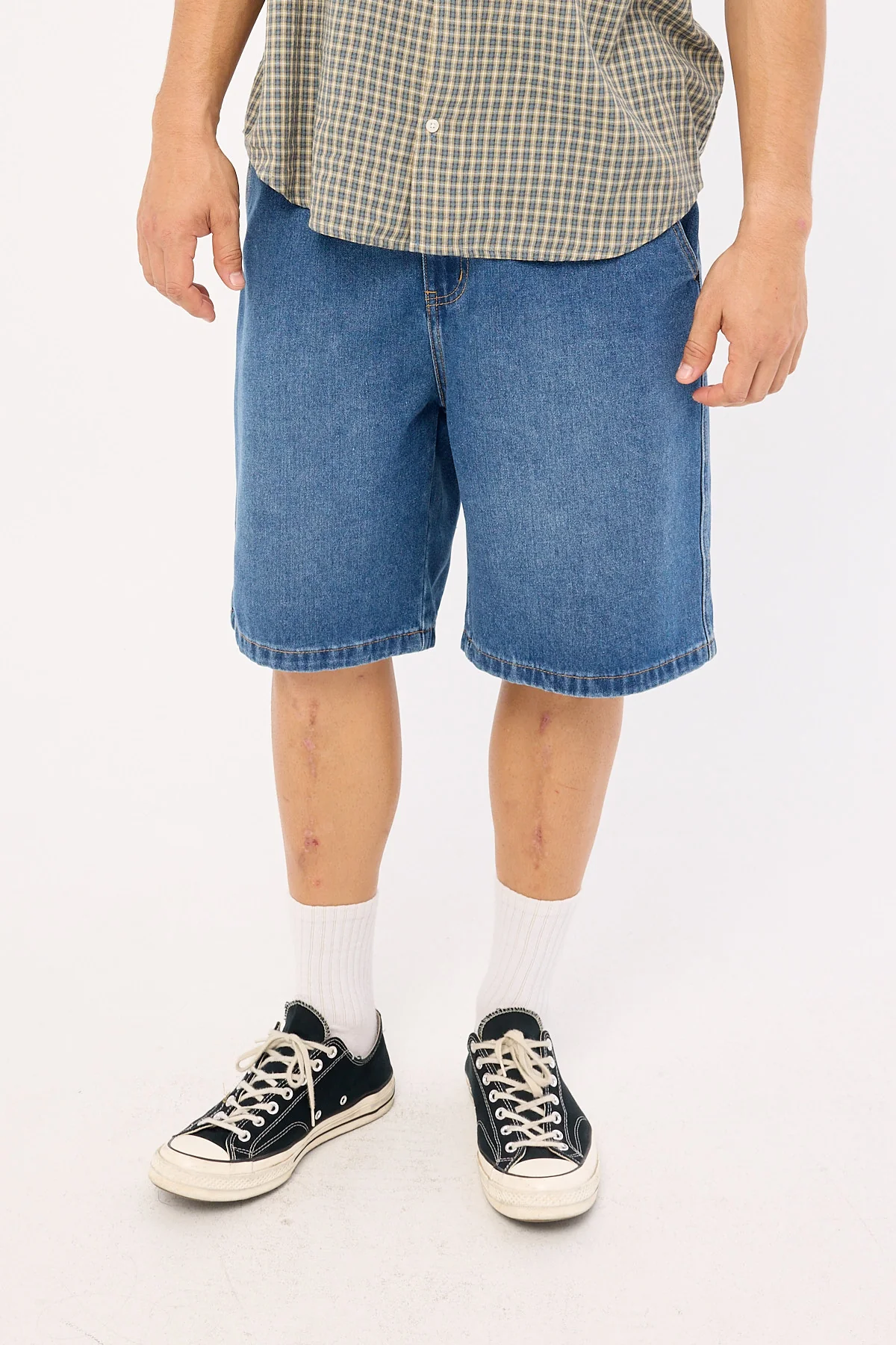 Xlarge Mark Denim Work Short Faded Blue - Image 2