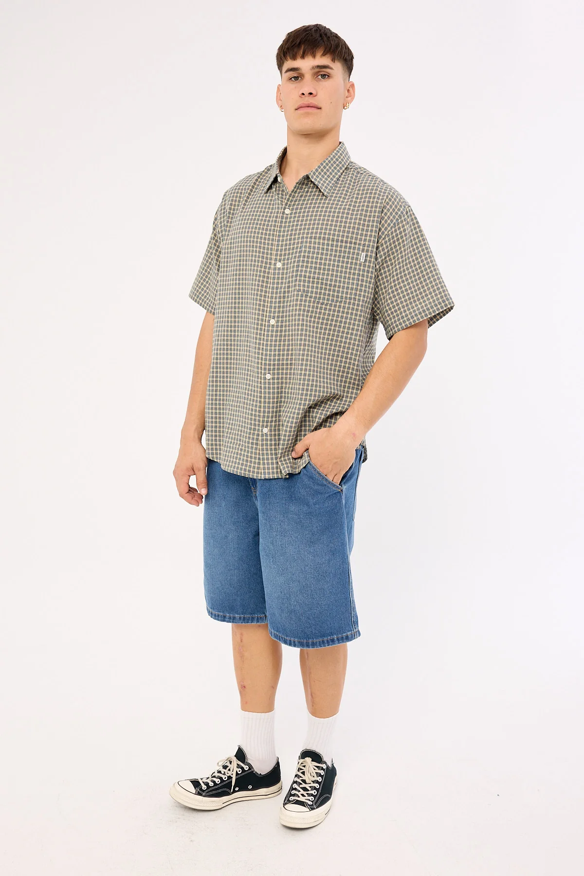 Xlarge Mark Denim Work Short Faded Blue - Image 3