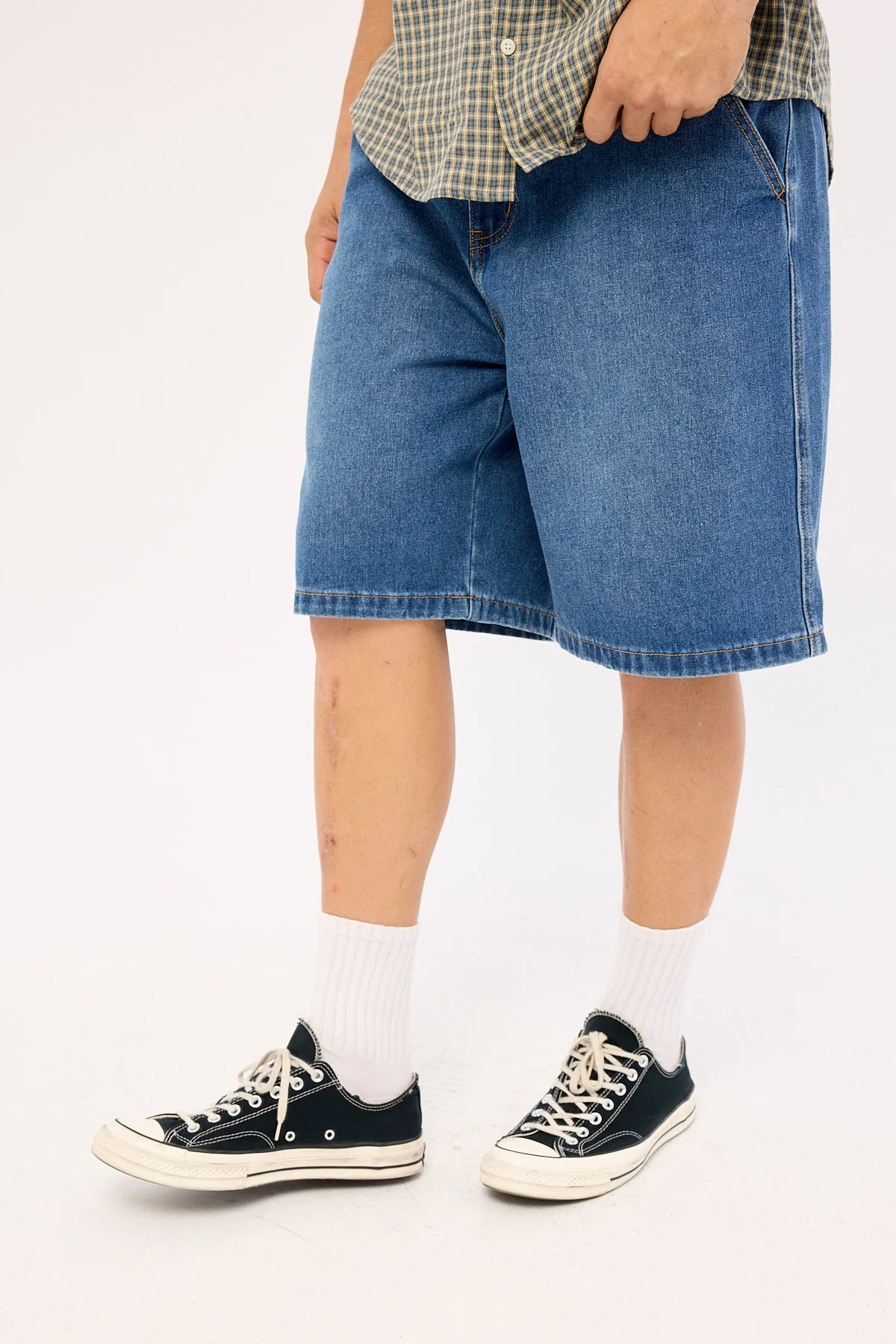Xlarge Mark Denim Work Short Faded Blue - Image 4