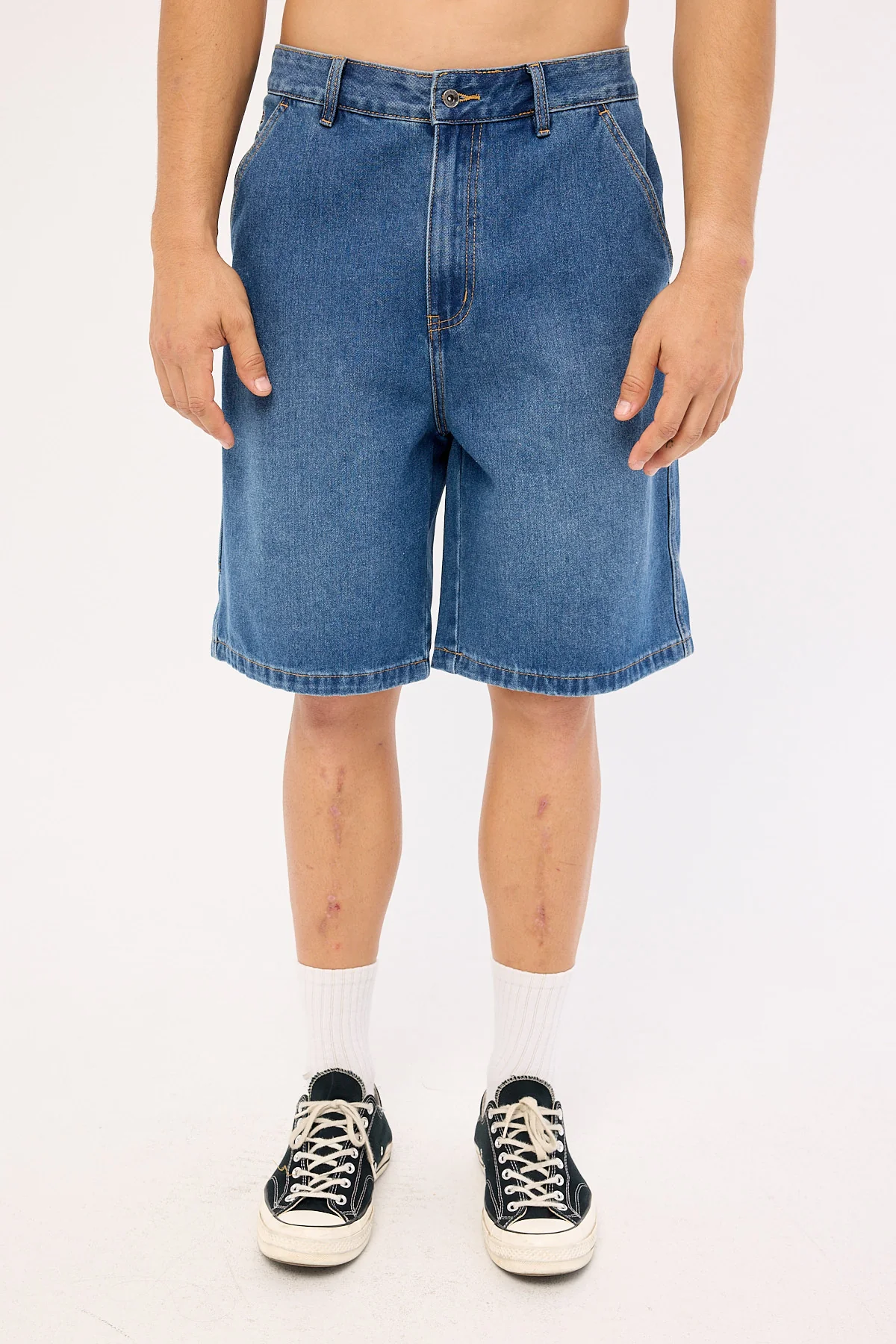 Xlarge Mark Denim Work Short Faded Blue - Image 7