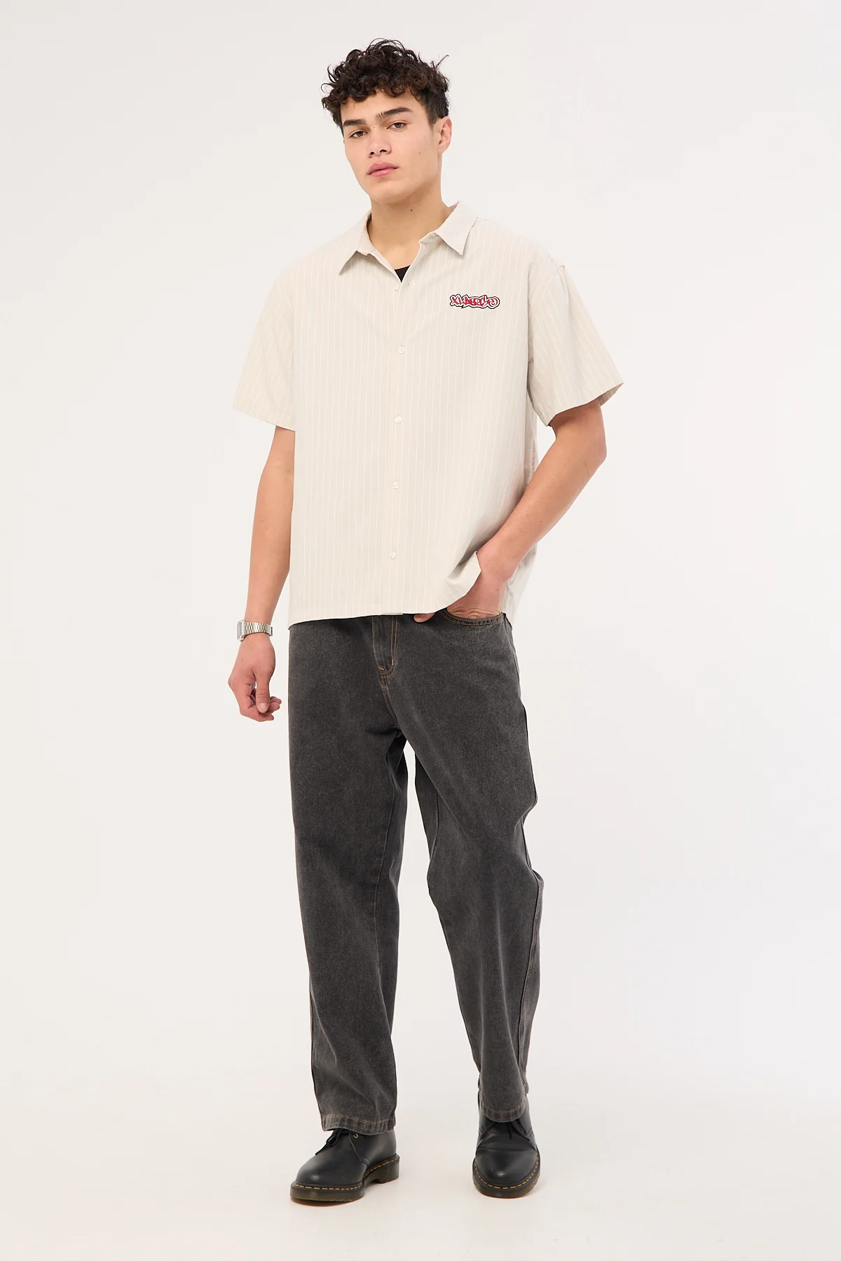 Xlarge Mark Stripe Shirt Smoke Stripe - Image 2