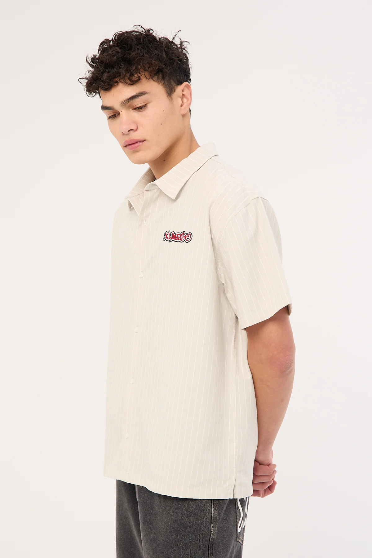 Xlarge Mark Stripe Shirt Smoke Stripe - Image 4