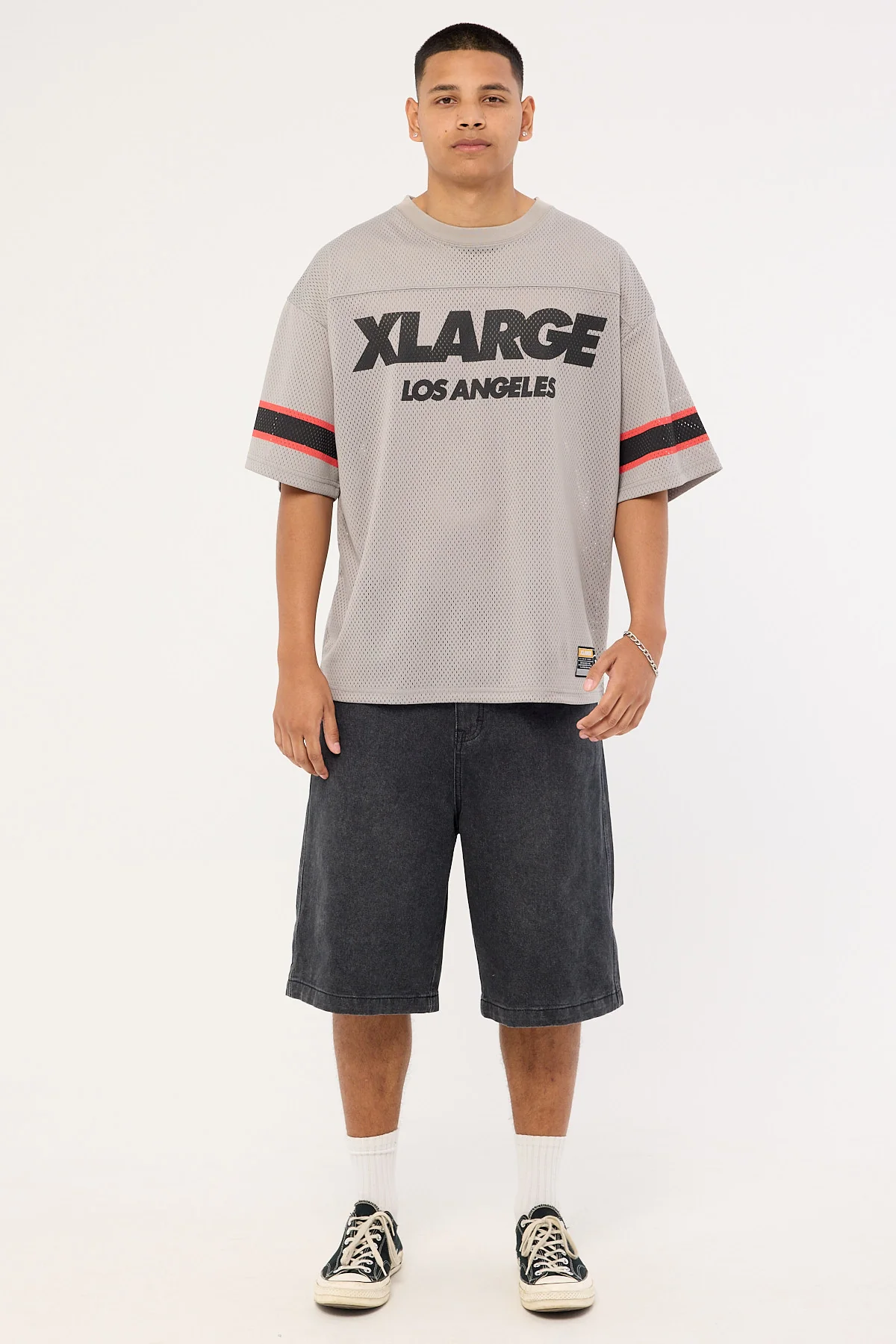 Xlarge Peace Game Jersey Tee Smoke - Image 3