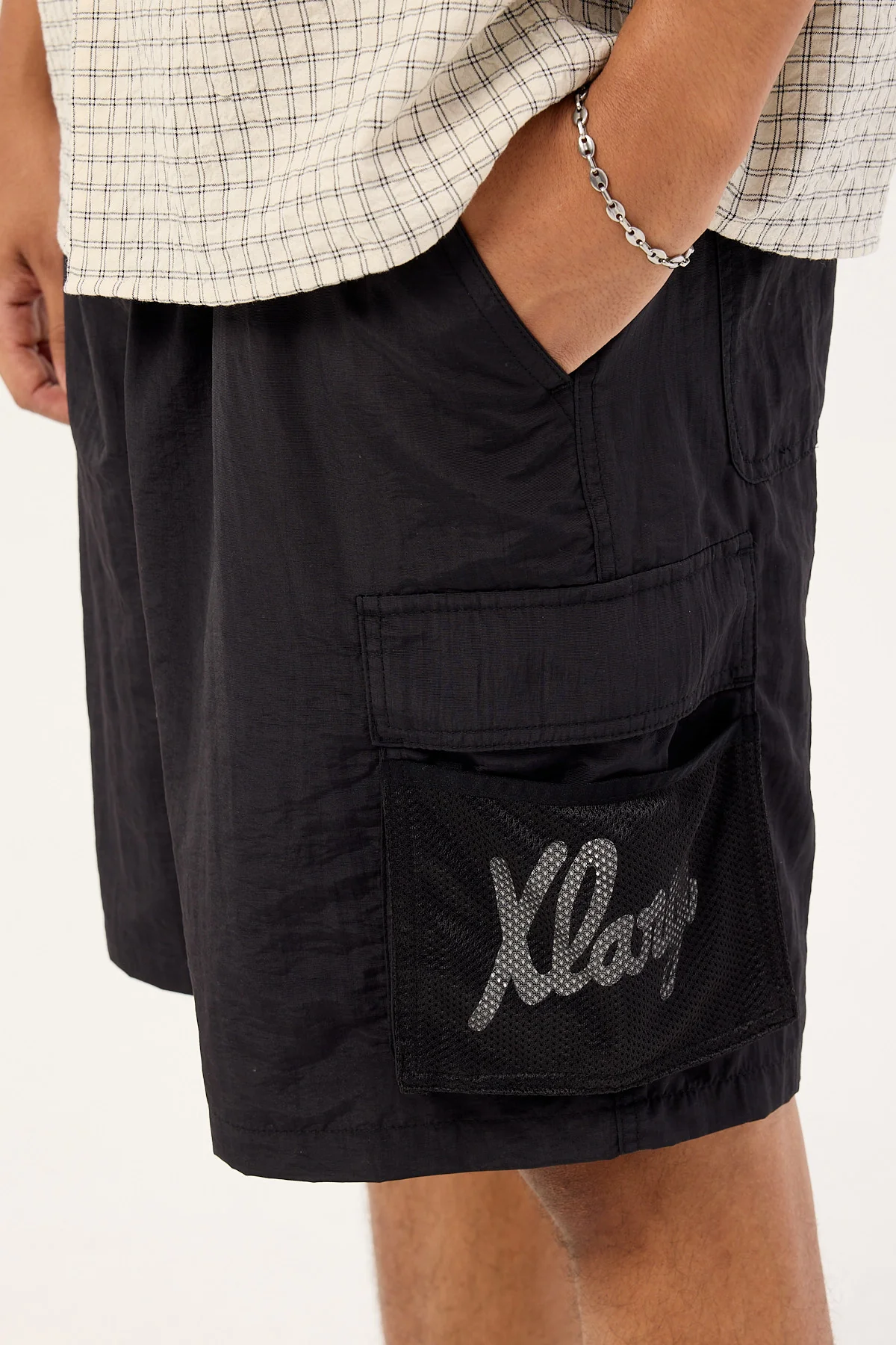 Xlarge Script Cargo Short Black - Image 6