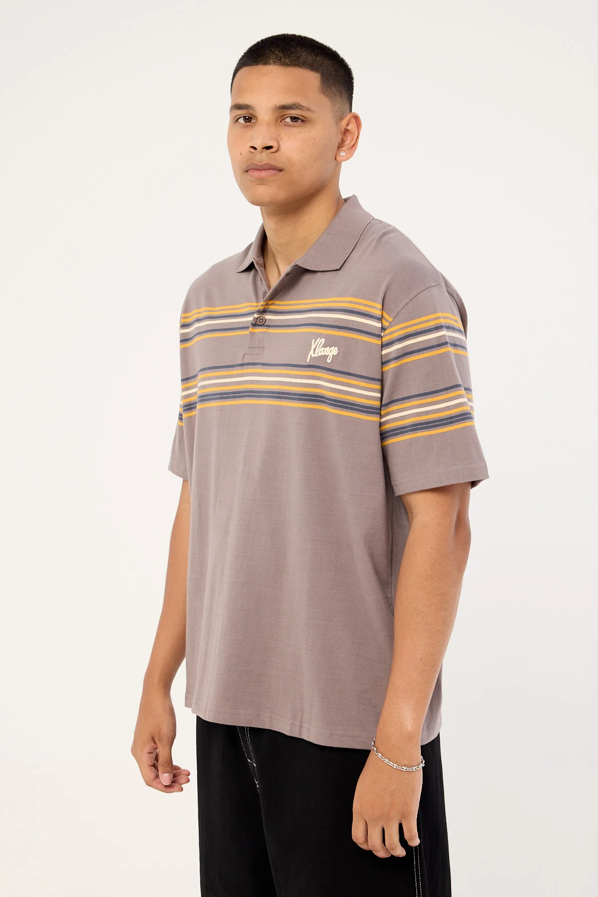 Xlarge Script SS Polo Mocha - Image 4
